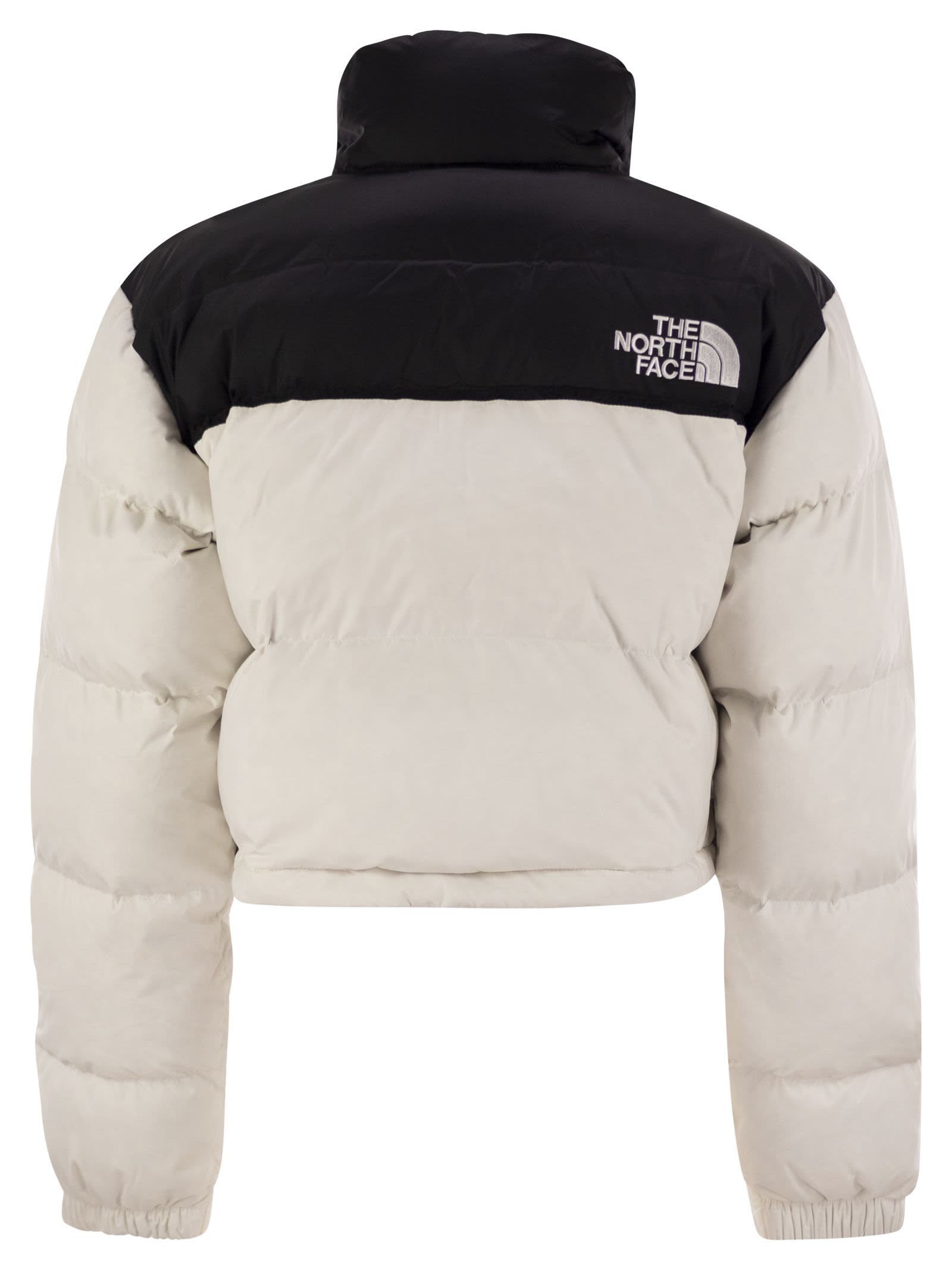 Shop The North Face 1996 Retro Nuptse Short Down Jacket In White/black