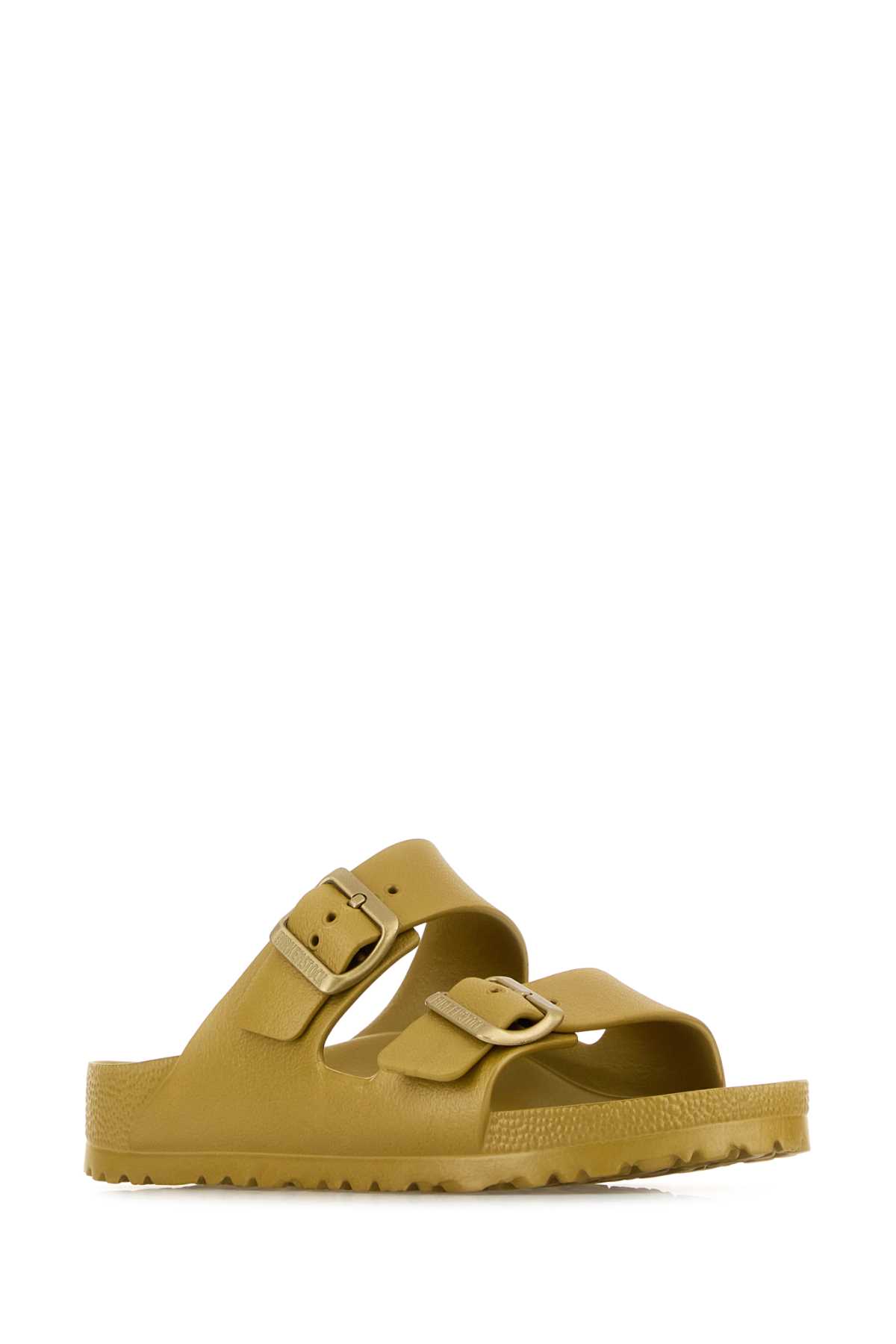 BIRKENSTOCK GOLD RUBBER ARIZONA SLIPPERS