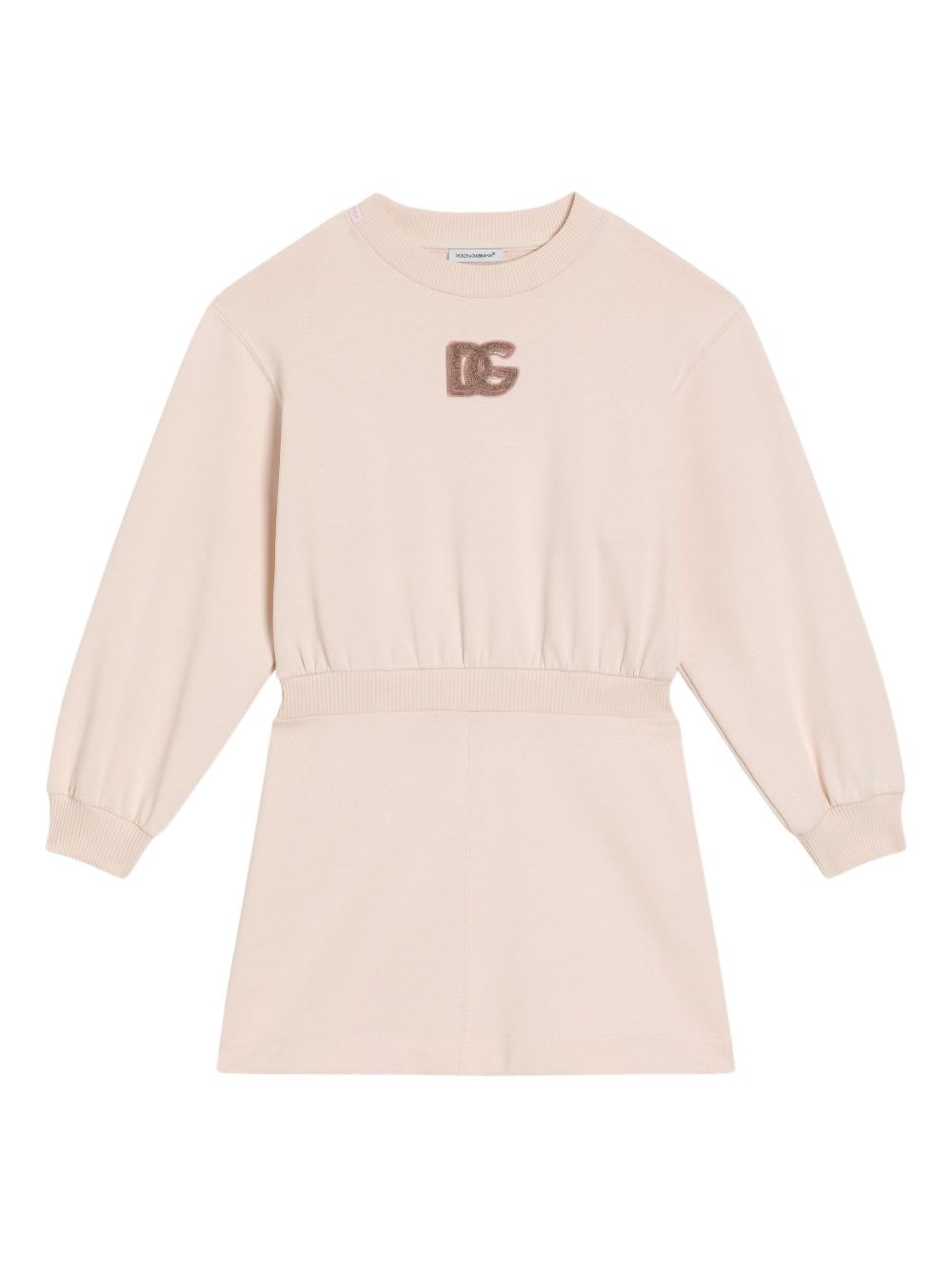 Dolce & Gabbana Kids Dress With Decoration In Pink