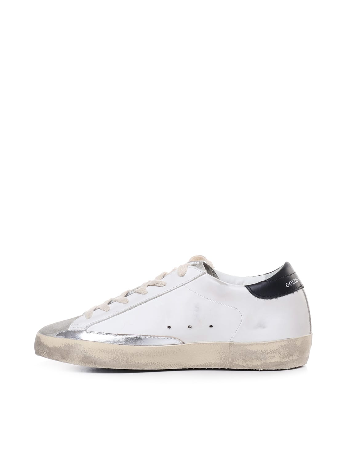 Shop Golden Goose Superstar Sneakers In White/ice/black