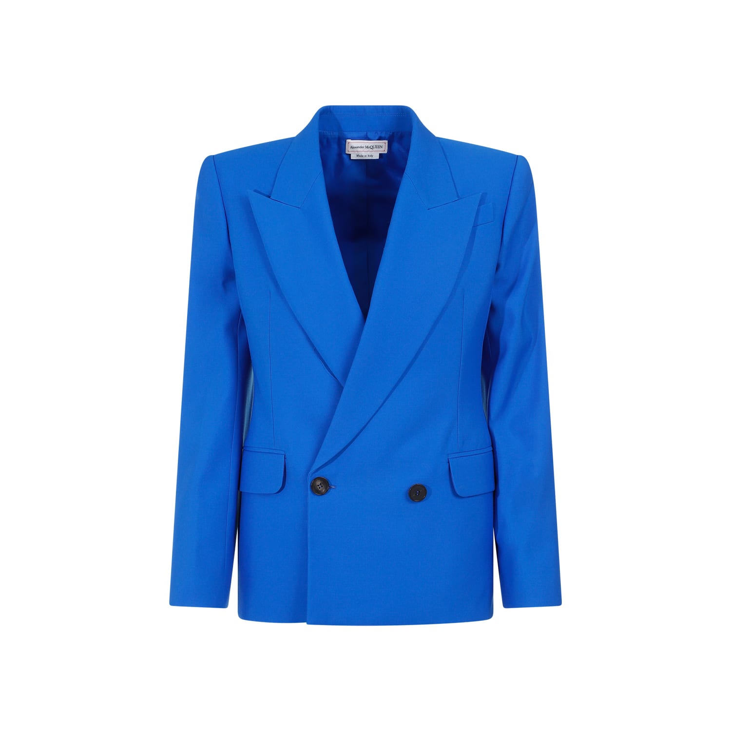 Shop Alexander Mcqueen Jacket In Galactic Blue