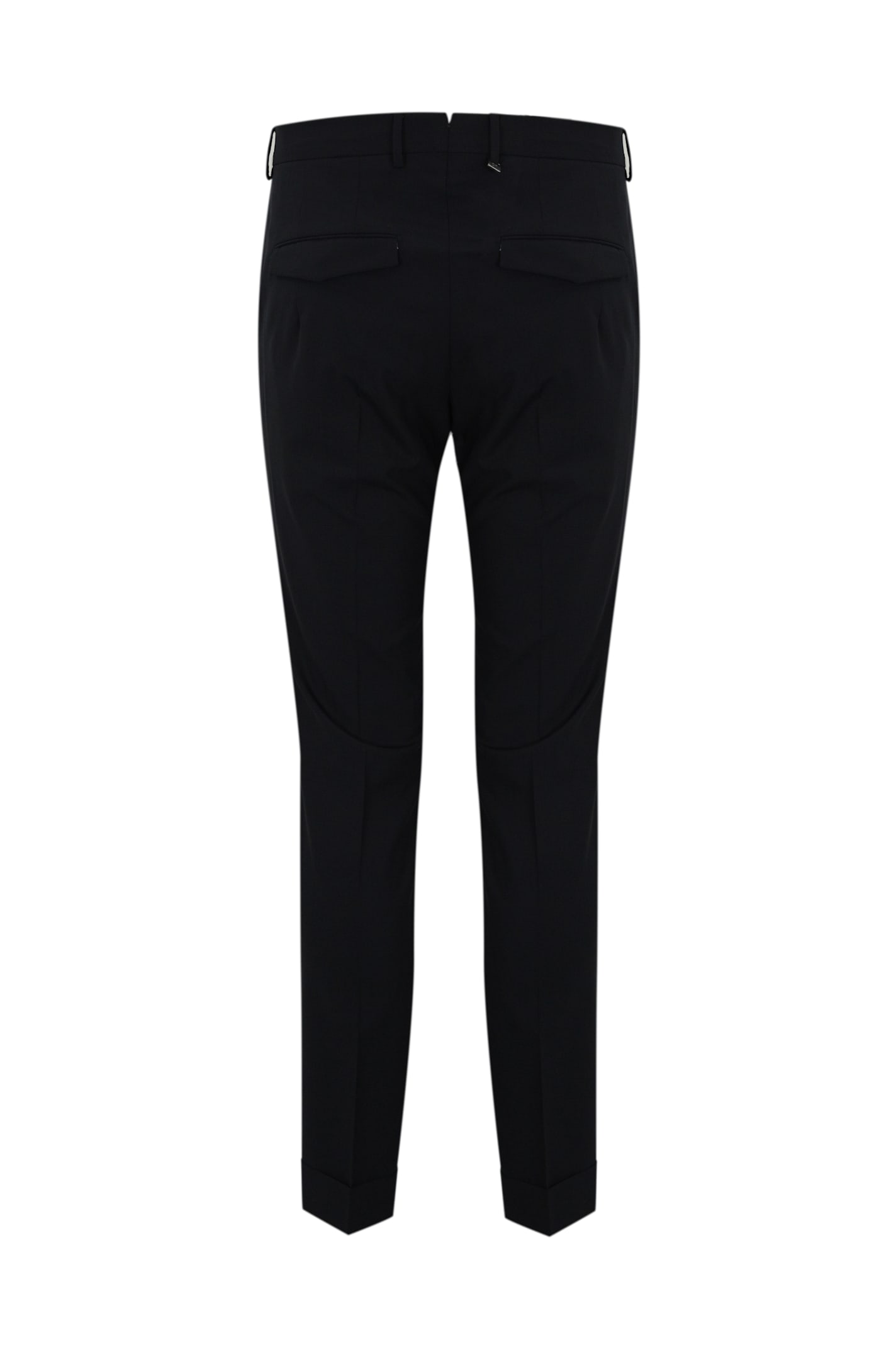 Pt Torino Master F.f. Trousers In Stretch Wool In Navy
