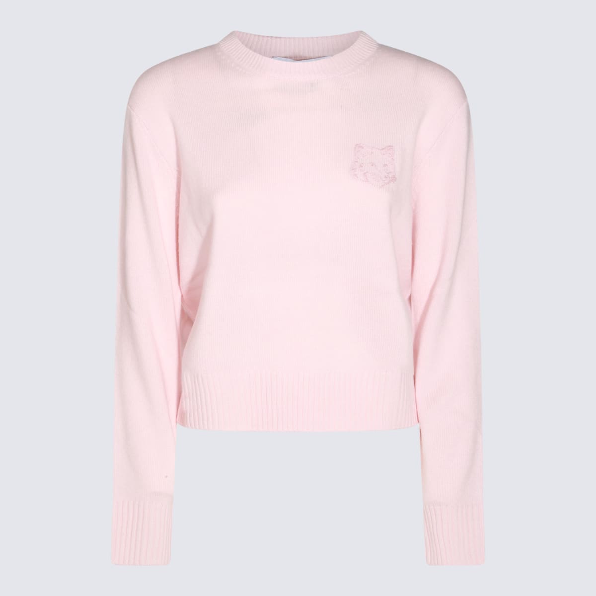 Shop Maison Kitsuné Pink Cotton Sweatshirt In Light Pink