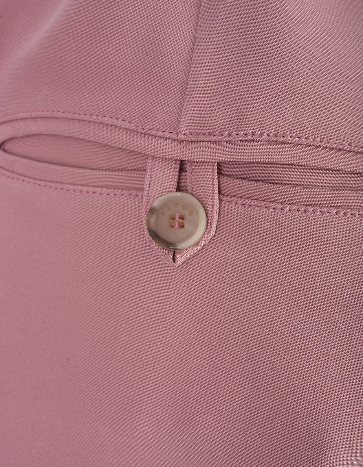Shop Kiton Pink Silk Blend Drawstring Trousers