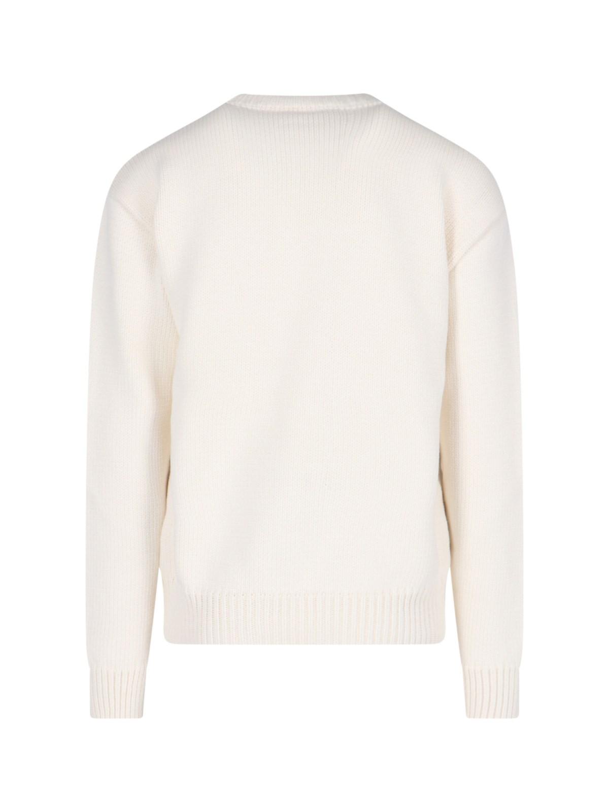 Shop Off-white Logo Sweater In Cream Black