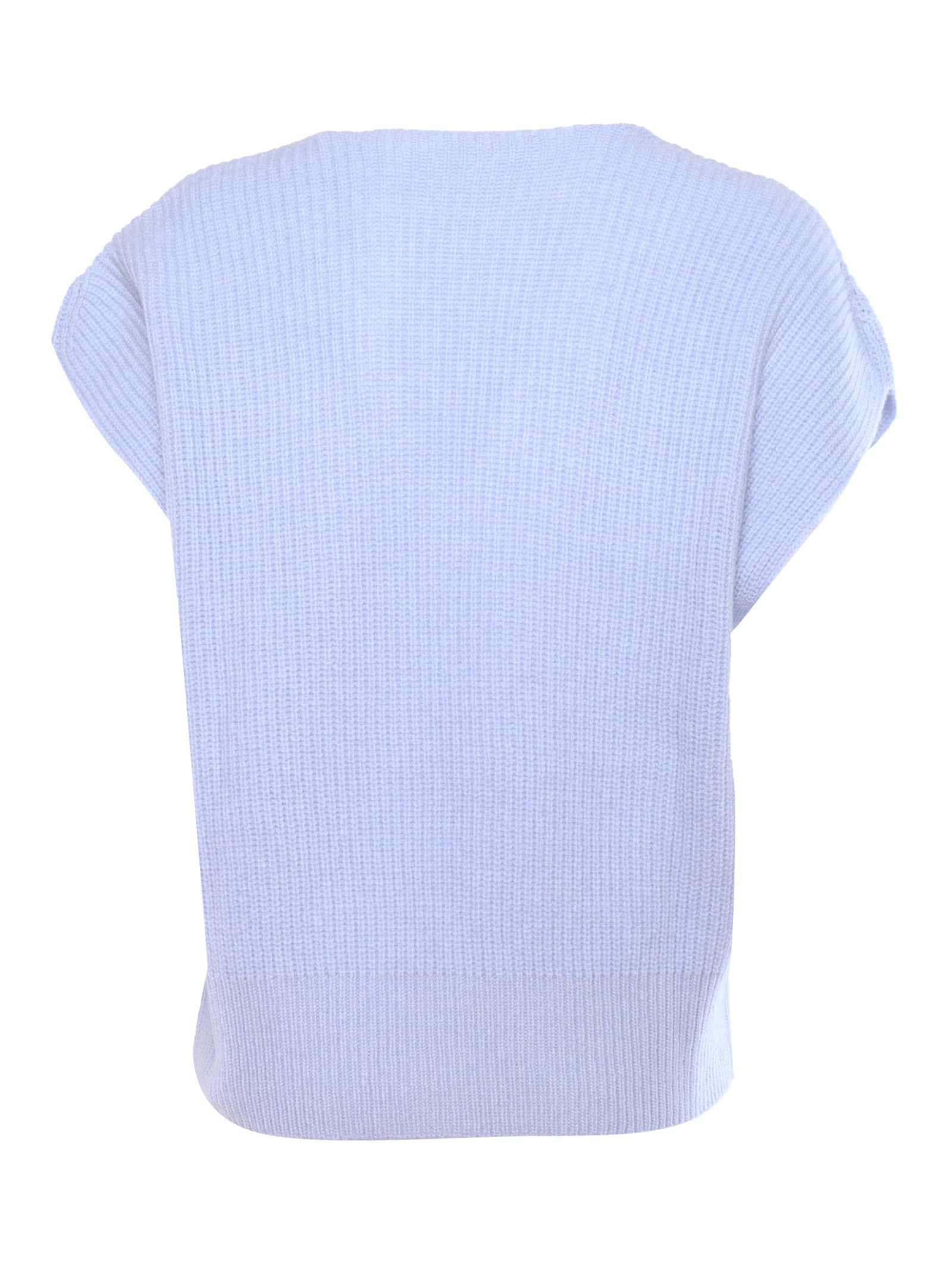 Kangra Cashmere Knitted Vest In Grey