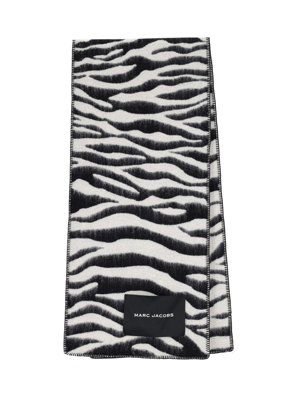 Animal Print Intarsia Scarf