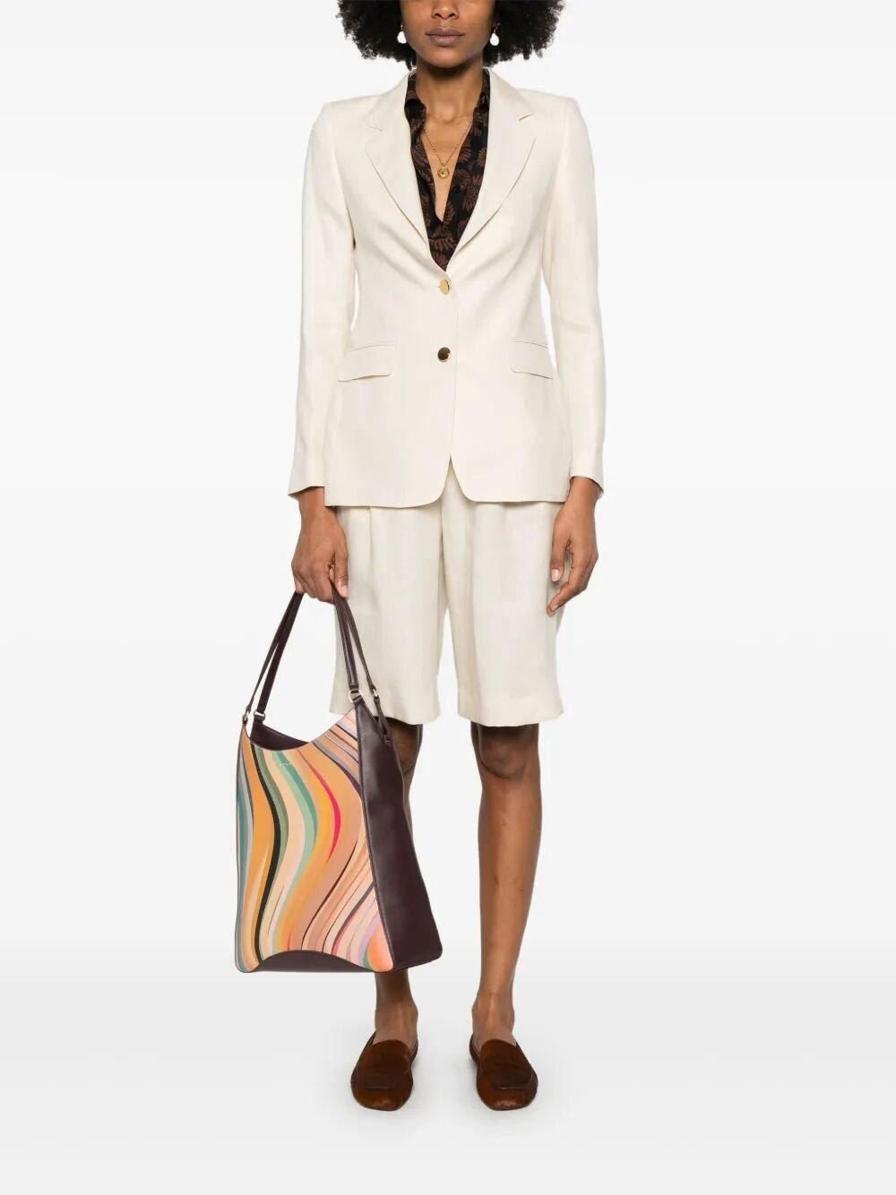 Tagliatore Tailored Beige Linen Shorts With Pleated Front
