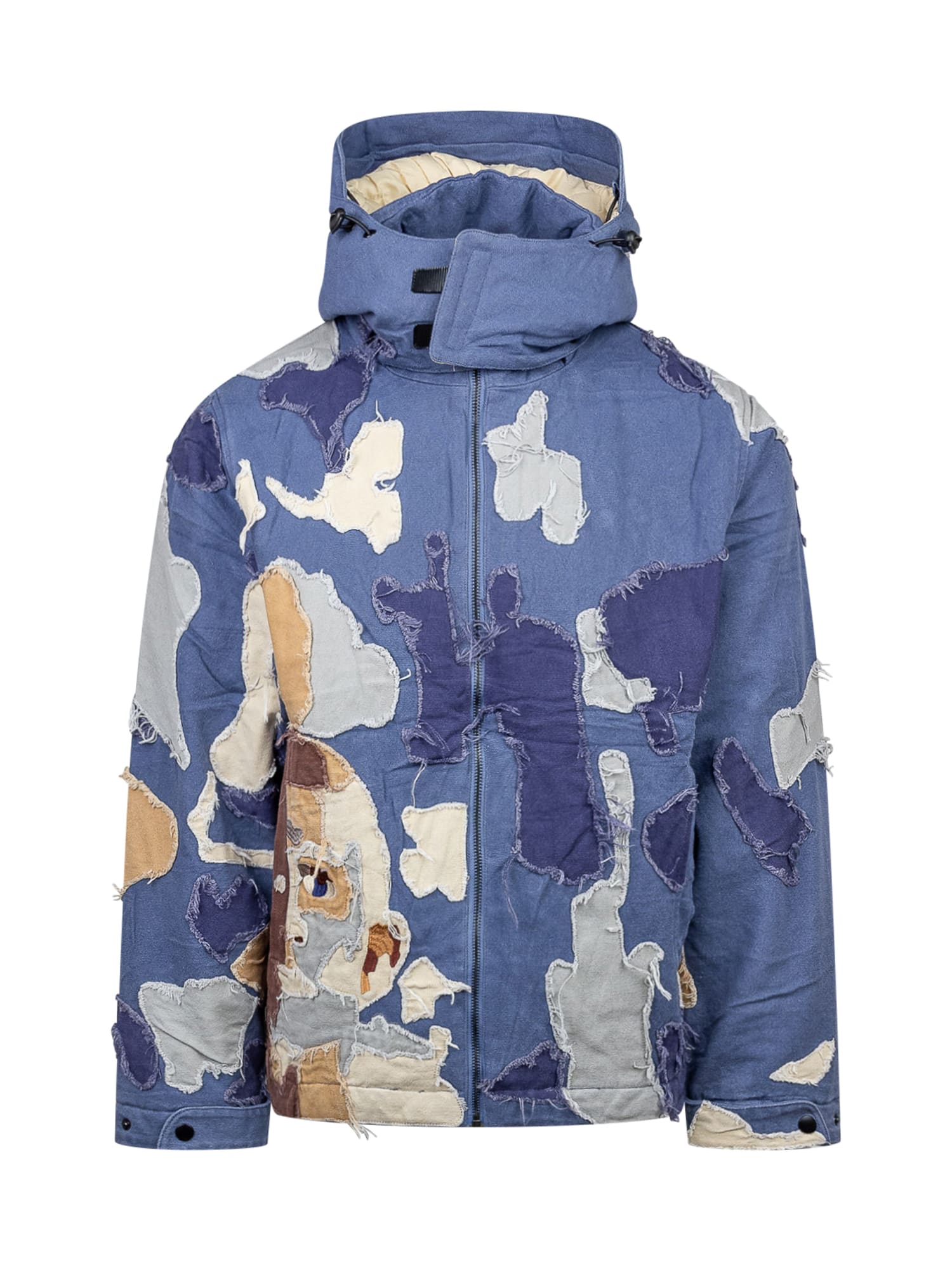 Kidsuper Multicolor Cotton Jacket In Blue