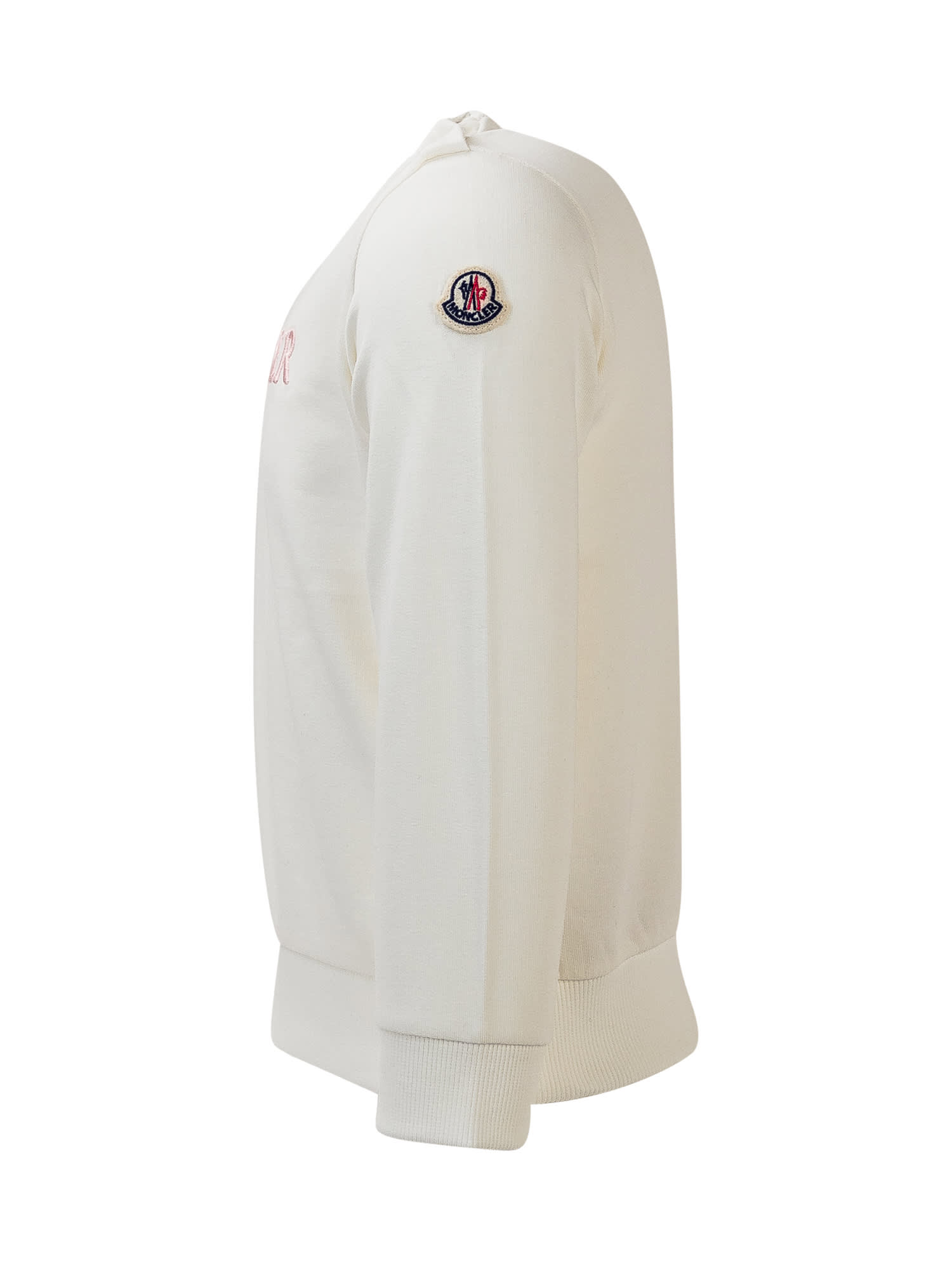 Moncler Logo Sweatshirt In White