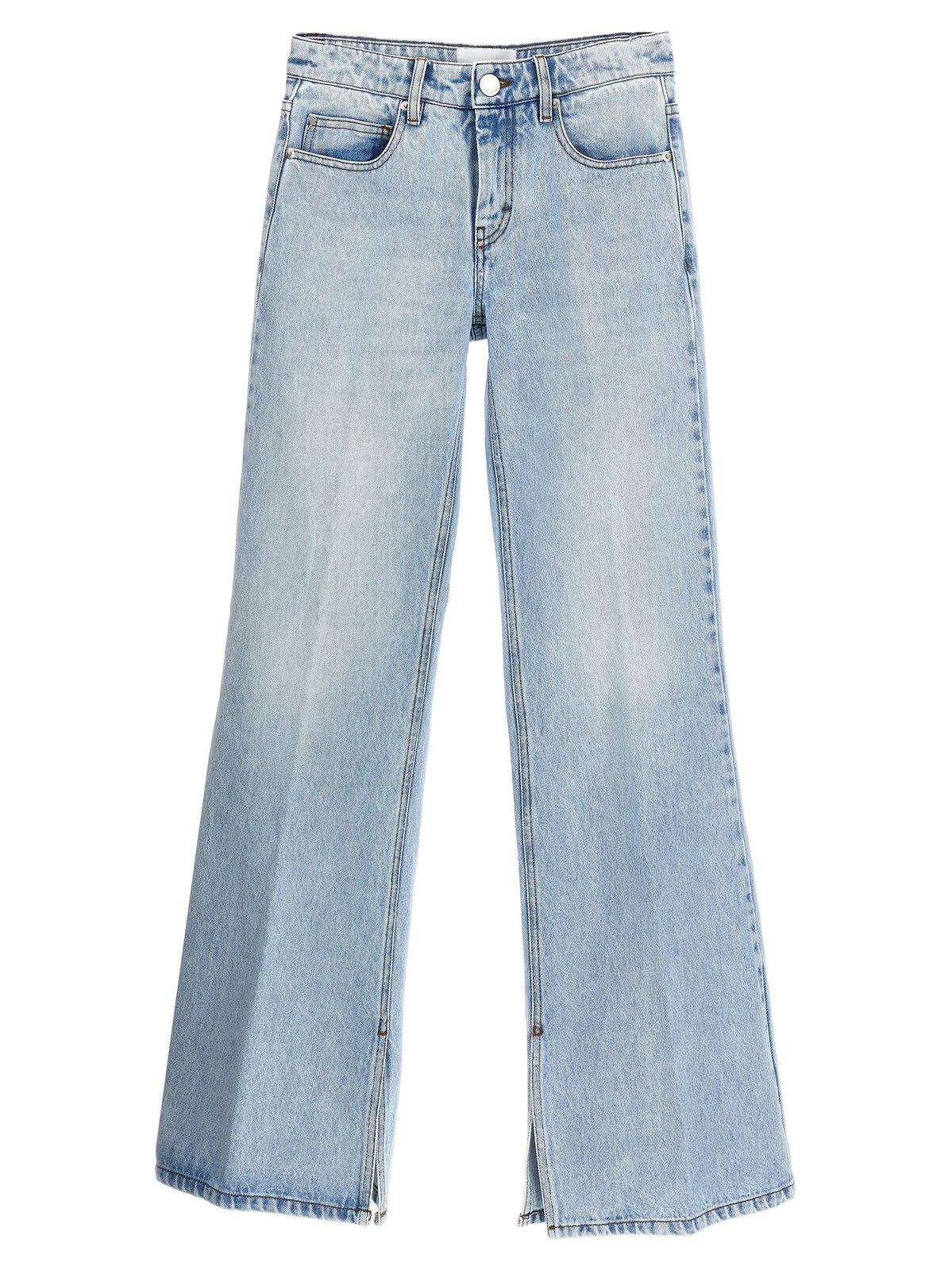 Paris Split Detail Flared Jeans