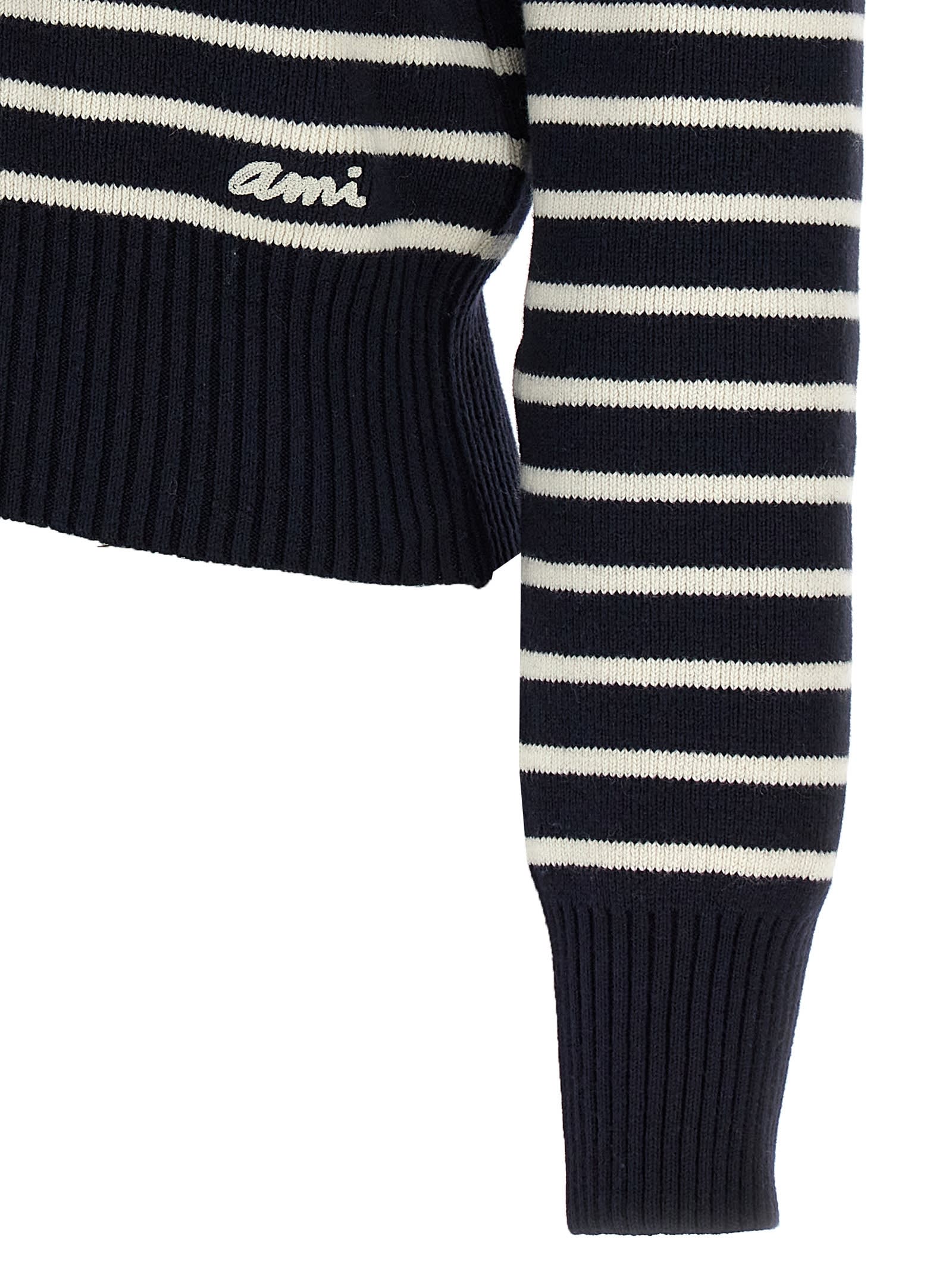 Shop Ami Alexandre Mattiussi Sailor Sweater In Blue