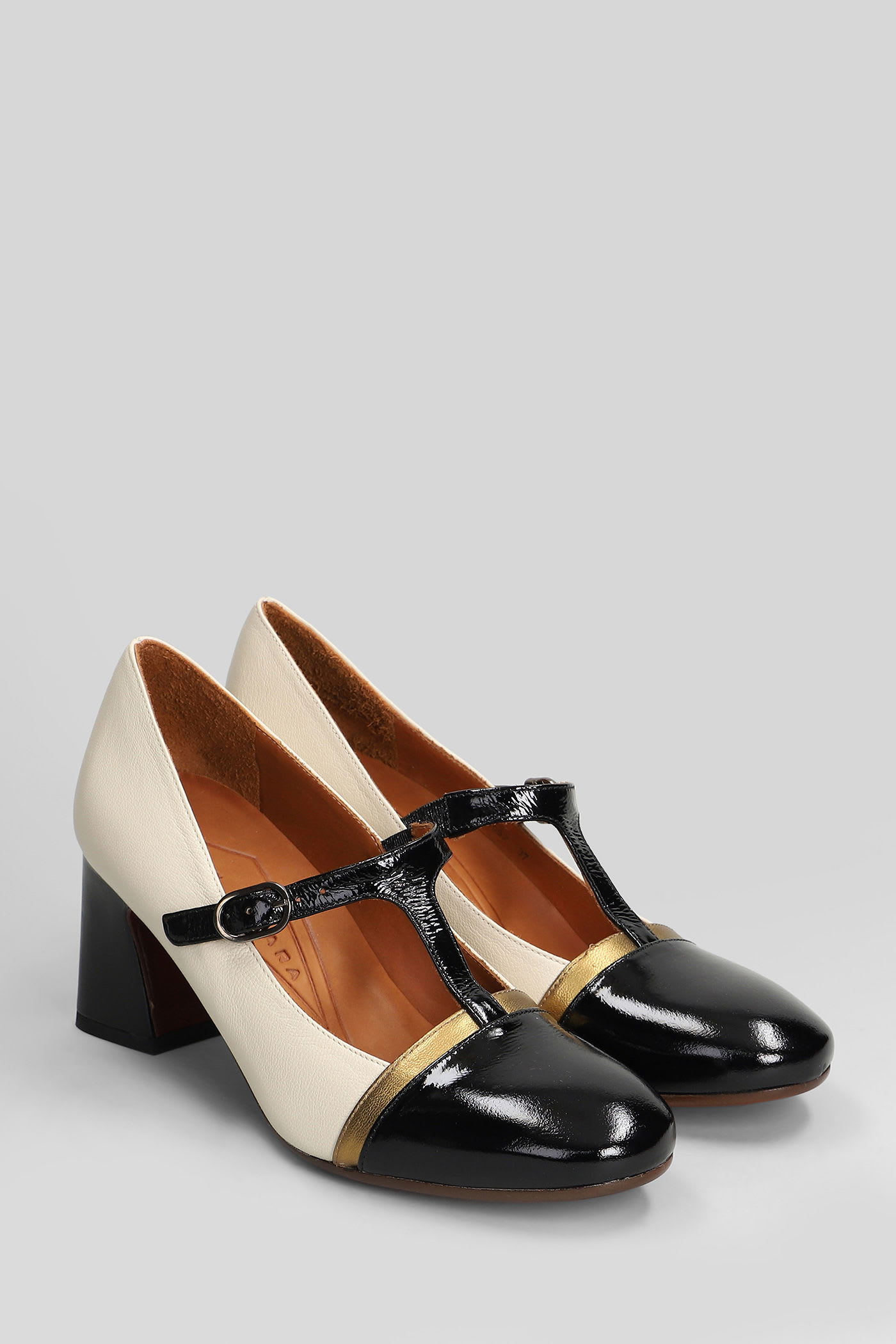 Chie Mihara 70mm T-bar Block-heel Pumps In Black