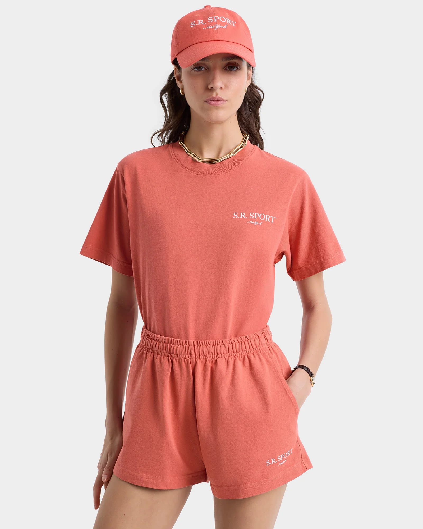 Sporty &amp; Rich Sr Sport Disco Short In Orange