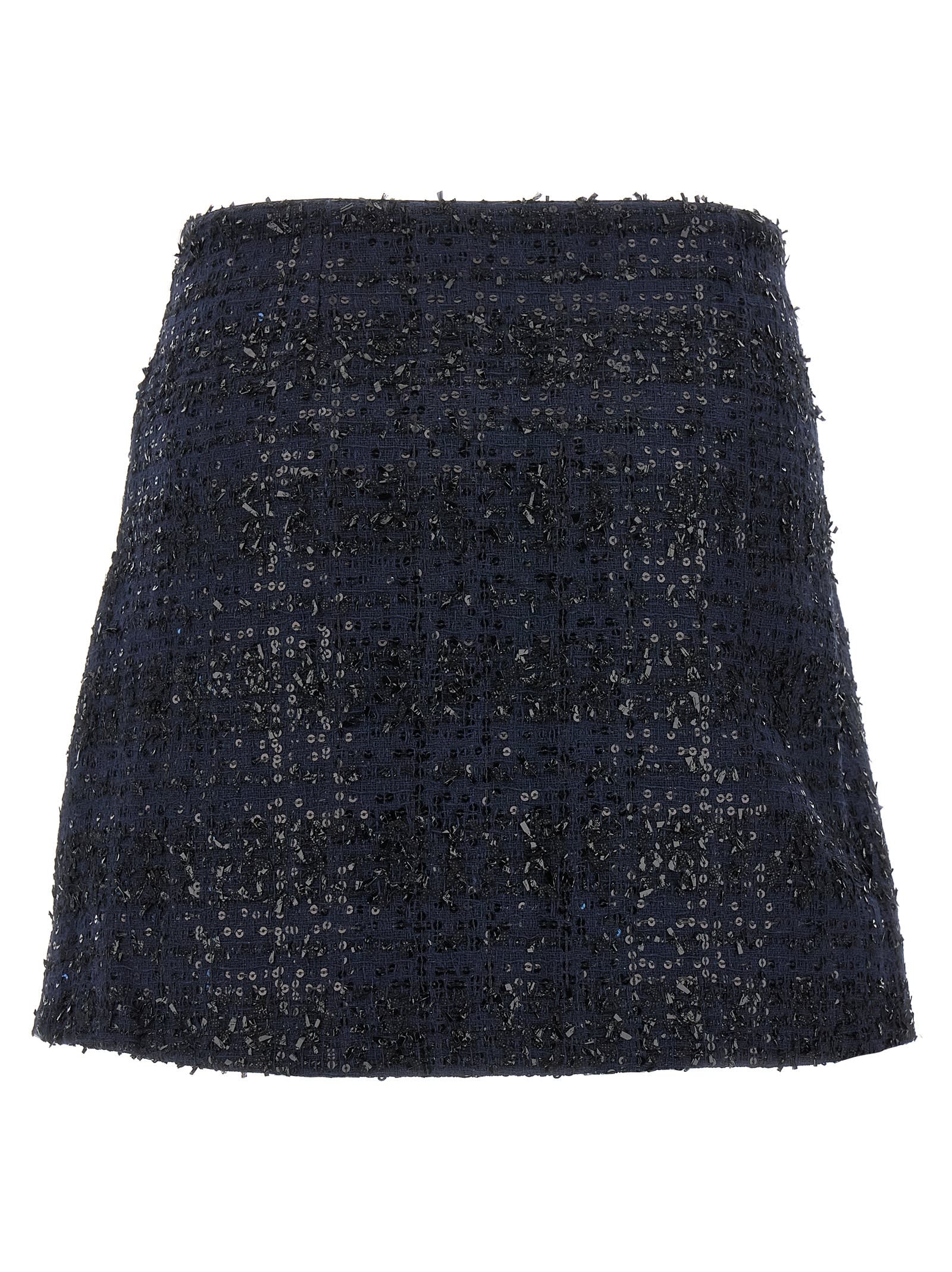 Rotate Birger Christensen Midi Skirt In Blue