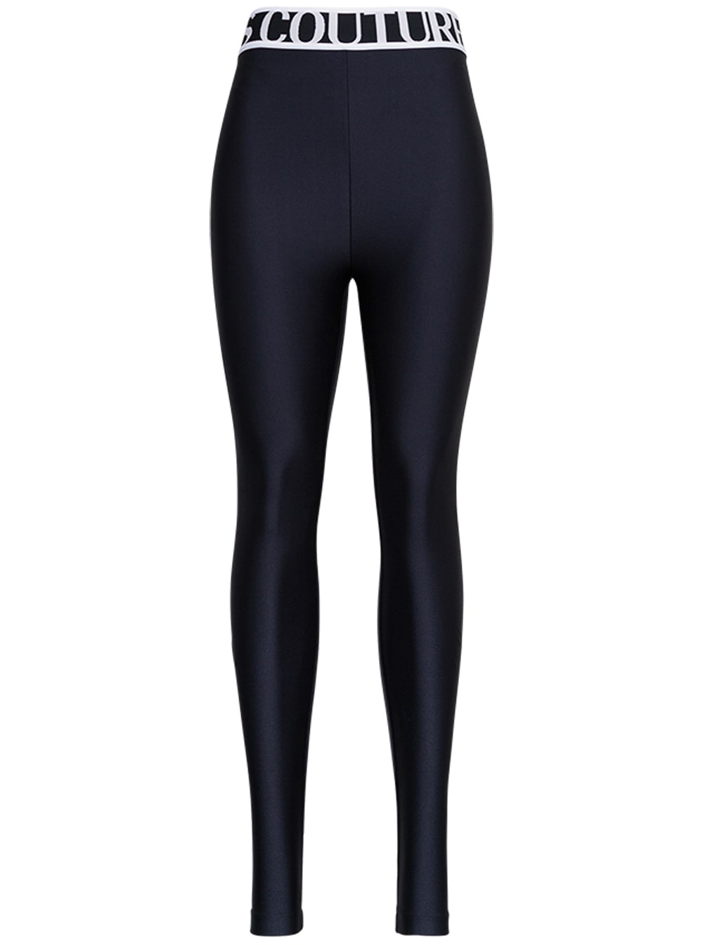 Versace Jeans Couture Black Leggings With Logo