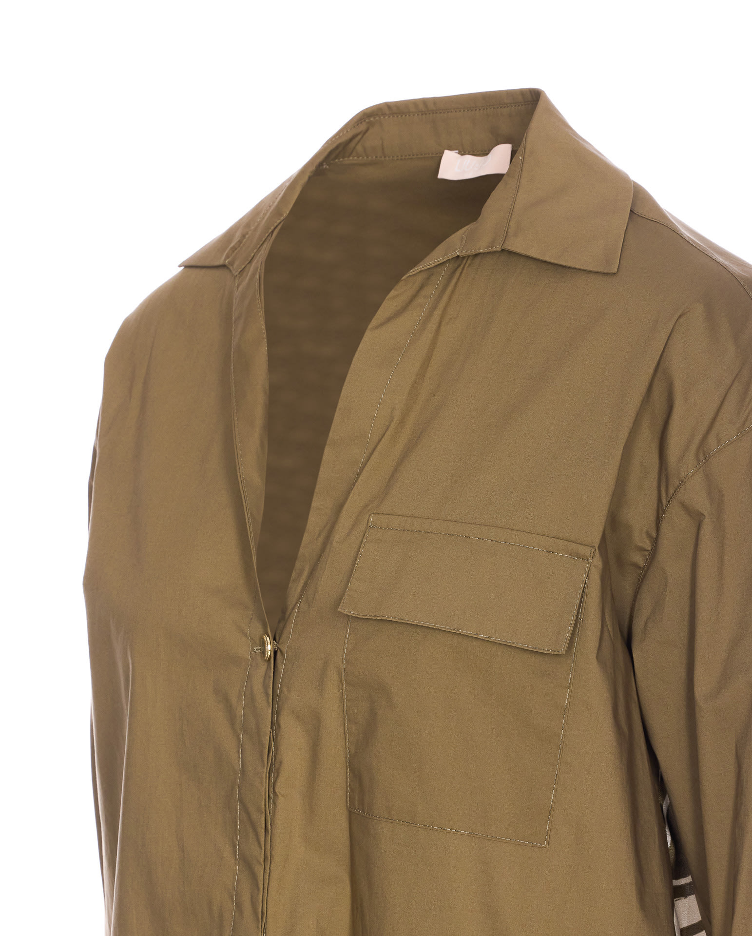 Liu •jo Collared Neck Shirt With Front Pocket