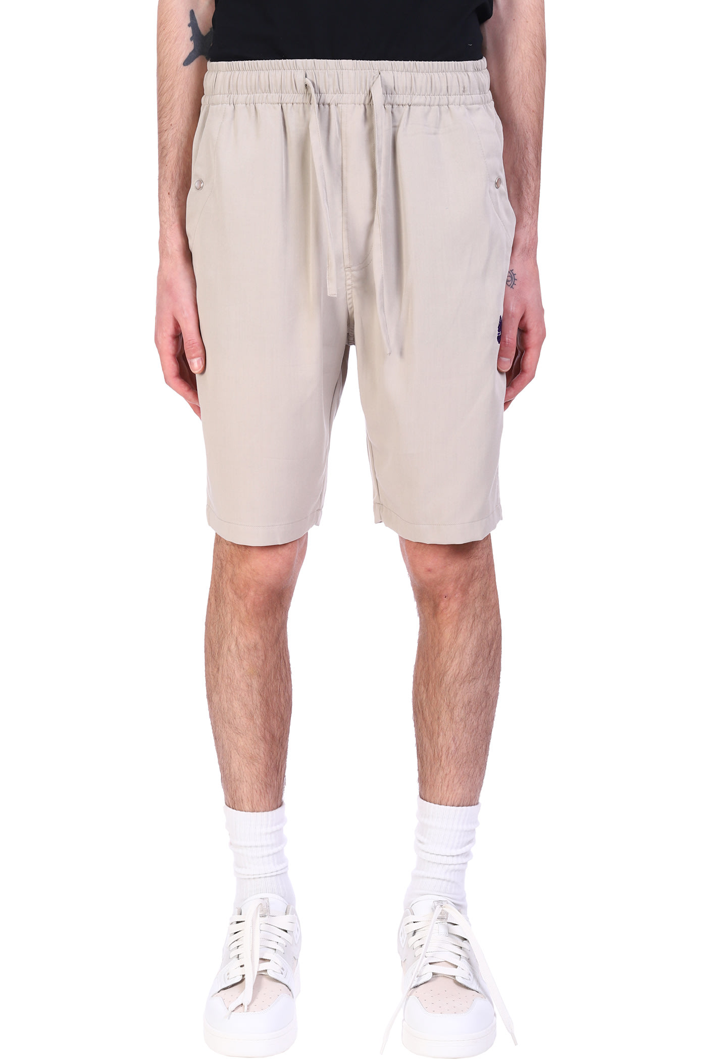 Needles Shorts In Beige Rayon ModeSens