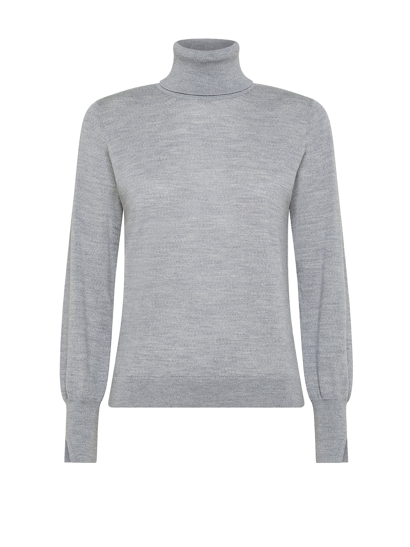 Seventy Grey Merino Wool Turtleneck In Gray