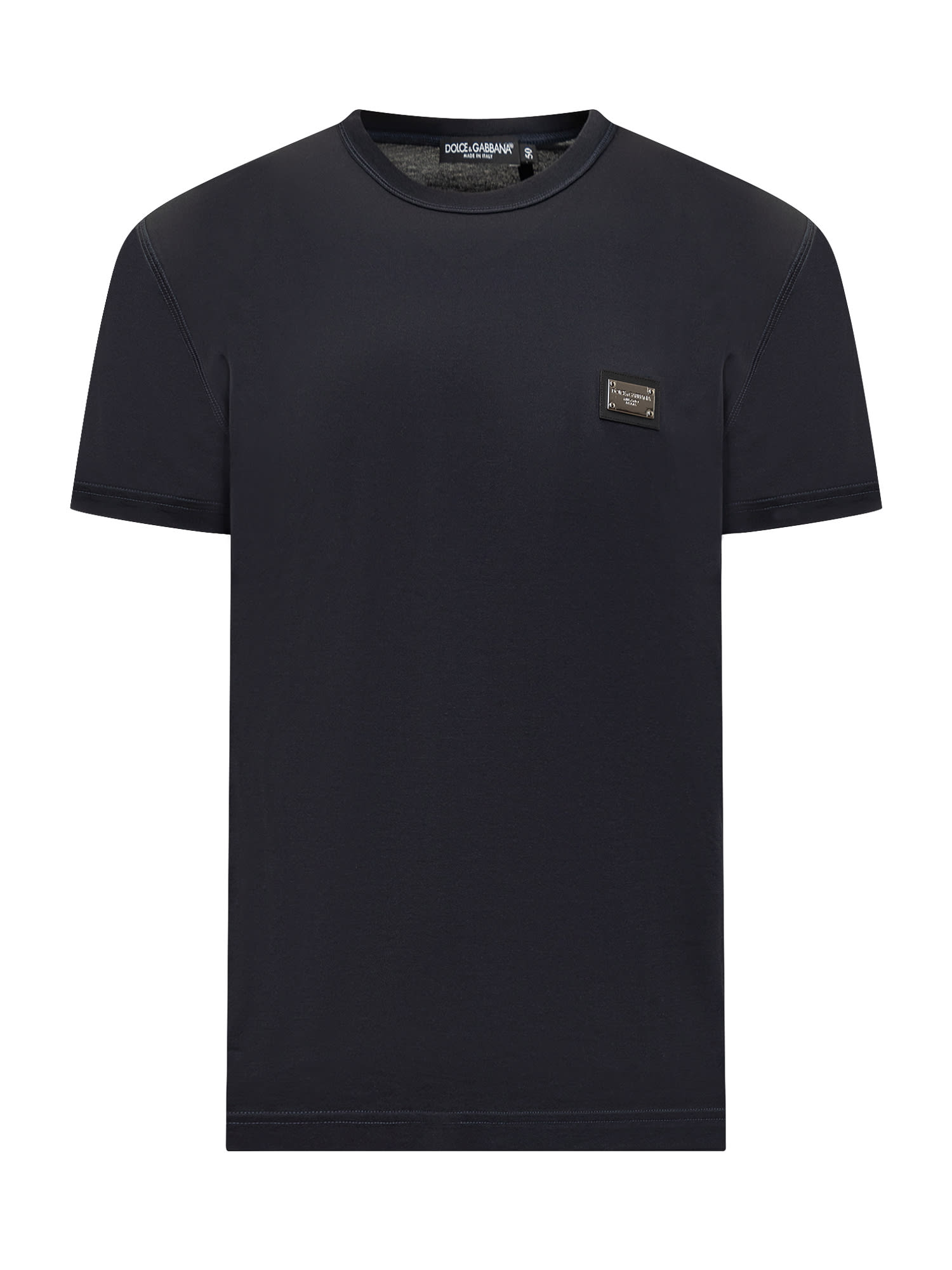 Shop Dolce & Gabbana Dolce&gabbana T-shirt In Blu Scurissimo 1