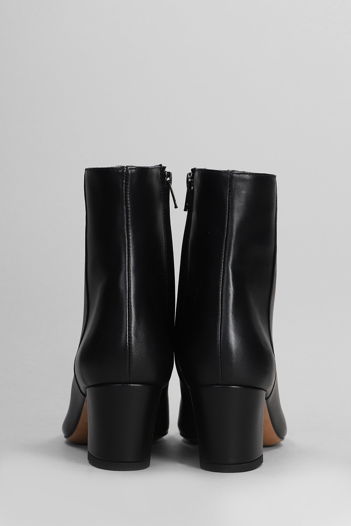 Shop Fabio Rusconi High Heels Ankle Boots In Black Leather