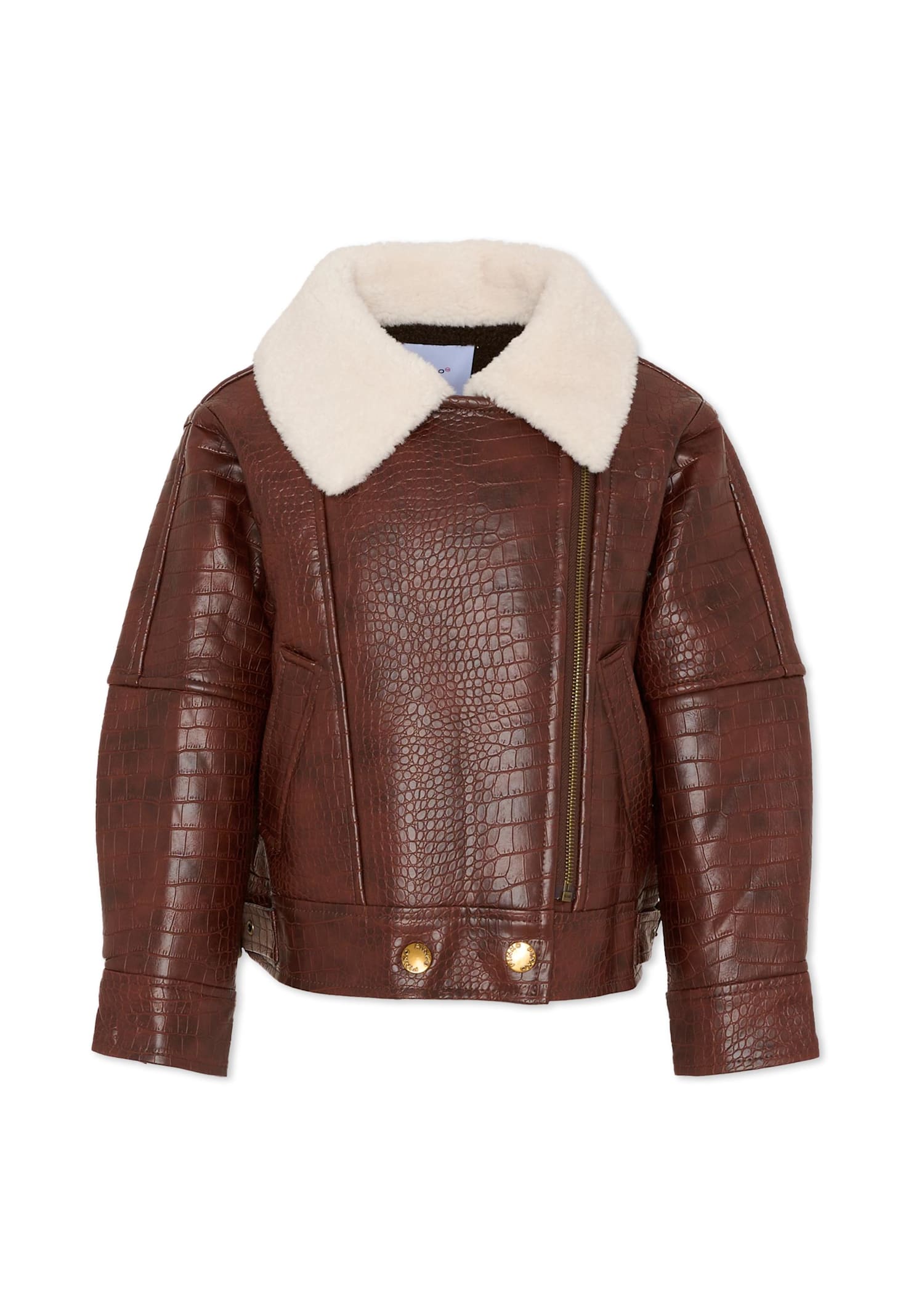 Pinko Brown Jacket For Girl In Brown