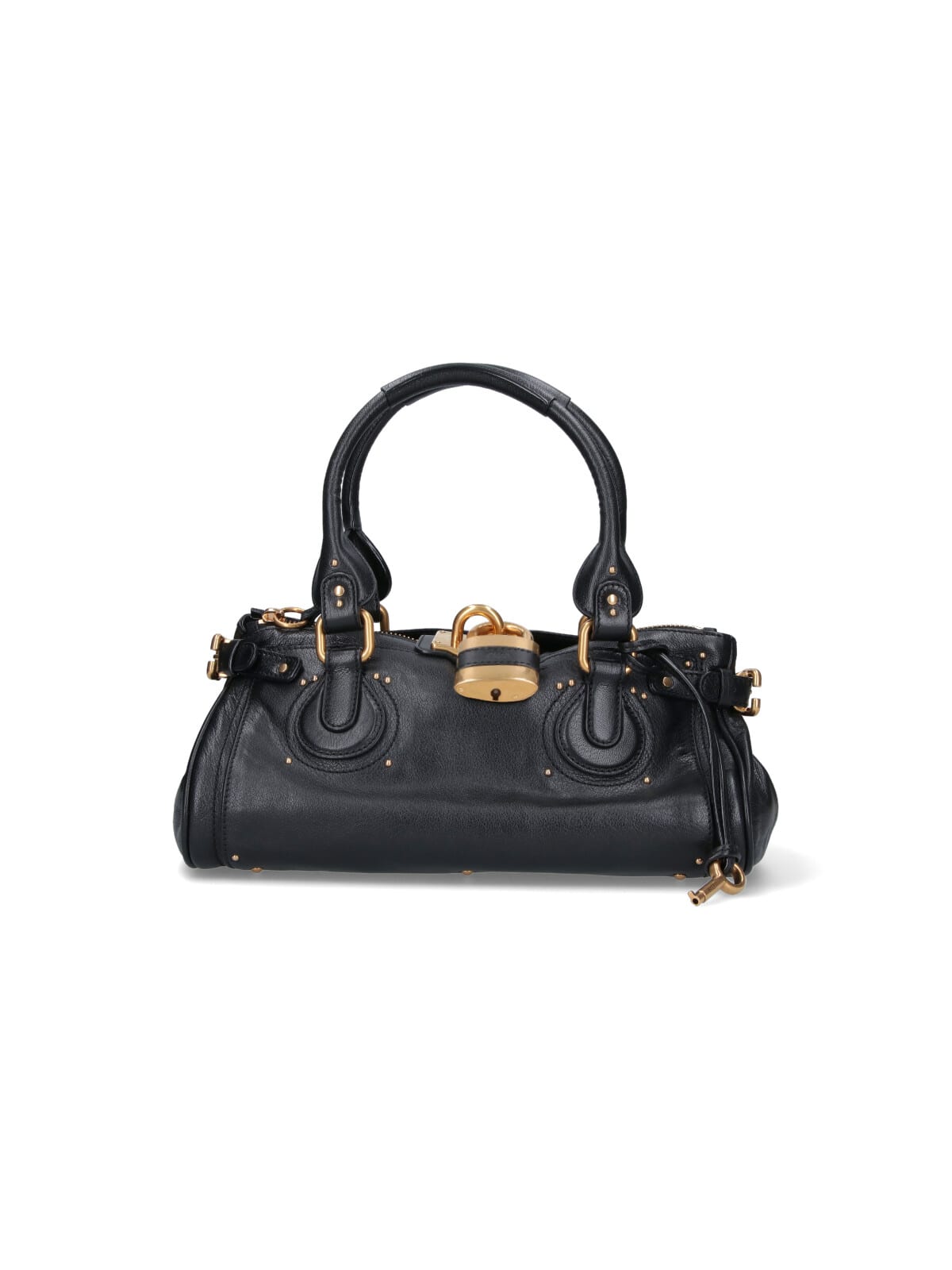 Chloé Paddington Bag In Grained Buffalo Leather In Black