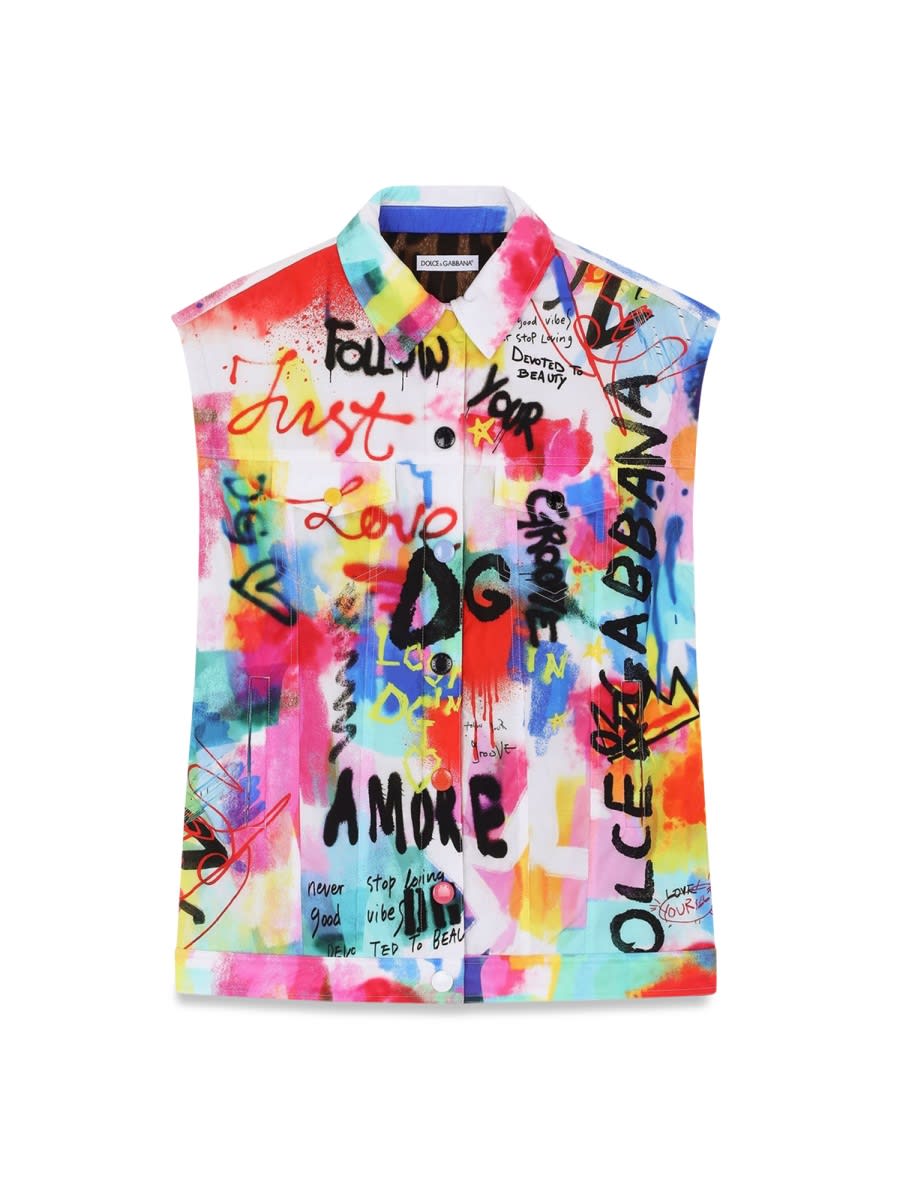 Dolce & Gabbana Giubbotto In Multicolour