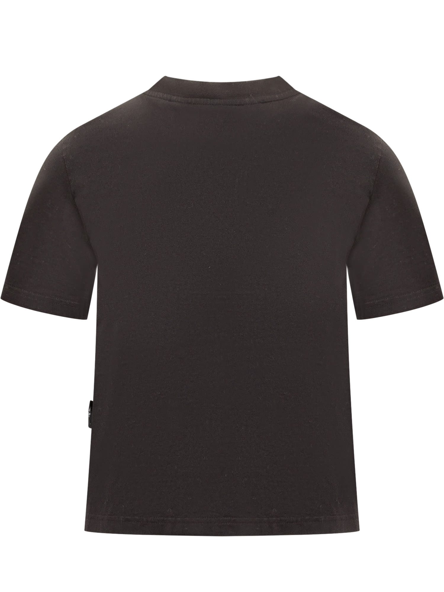 Palm Angels Monogram Fitted Tee In Black Black