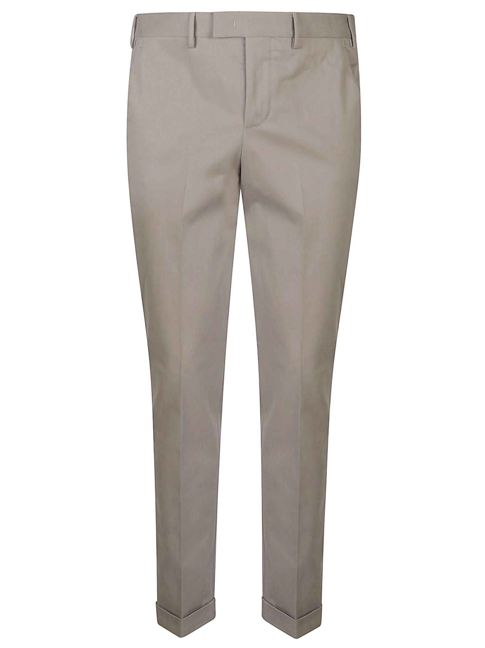 Pt Torino Master Flat Front Pant In Brown