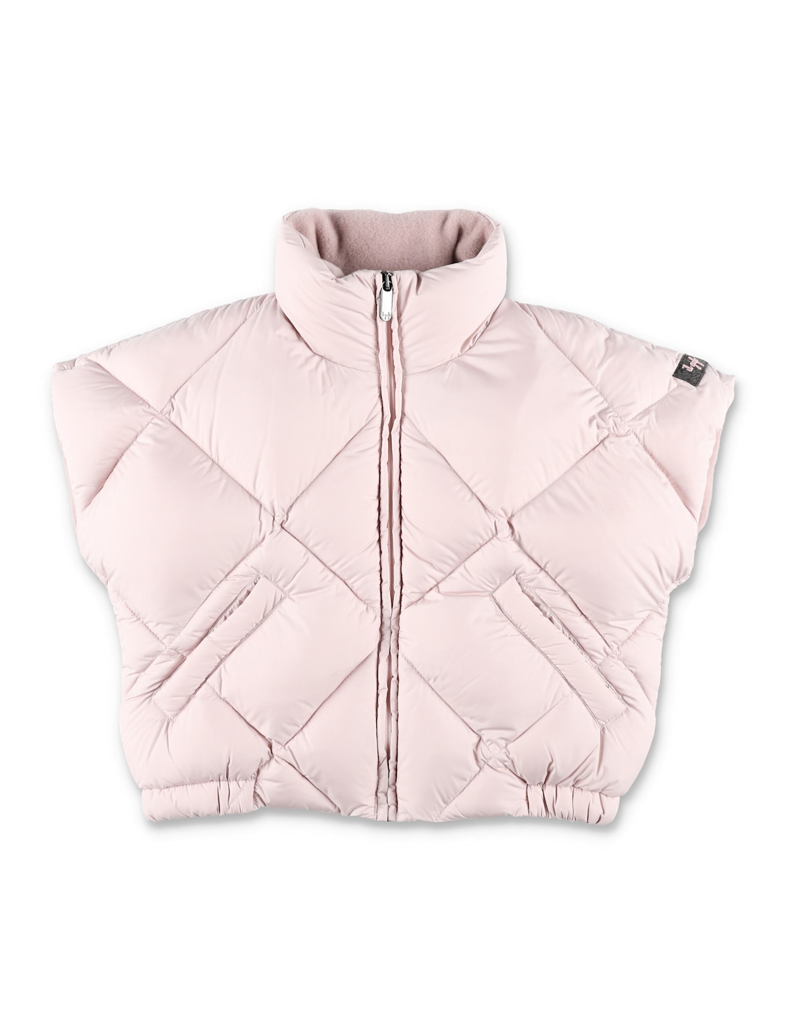 Il Gufo Kid - Boxy Down Vest In Pink