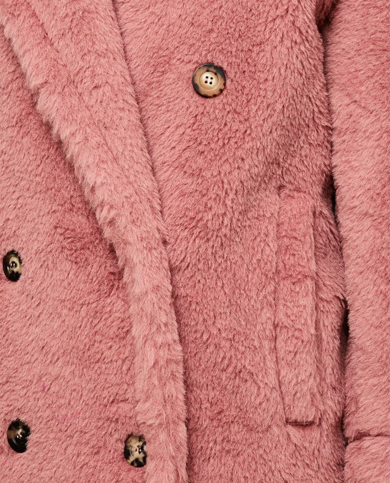 Shop Max Mara Zitto Madame Teddy Coat In Rose