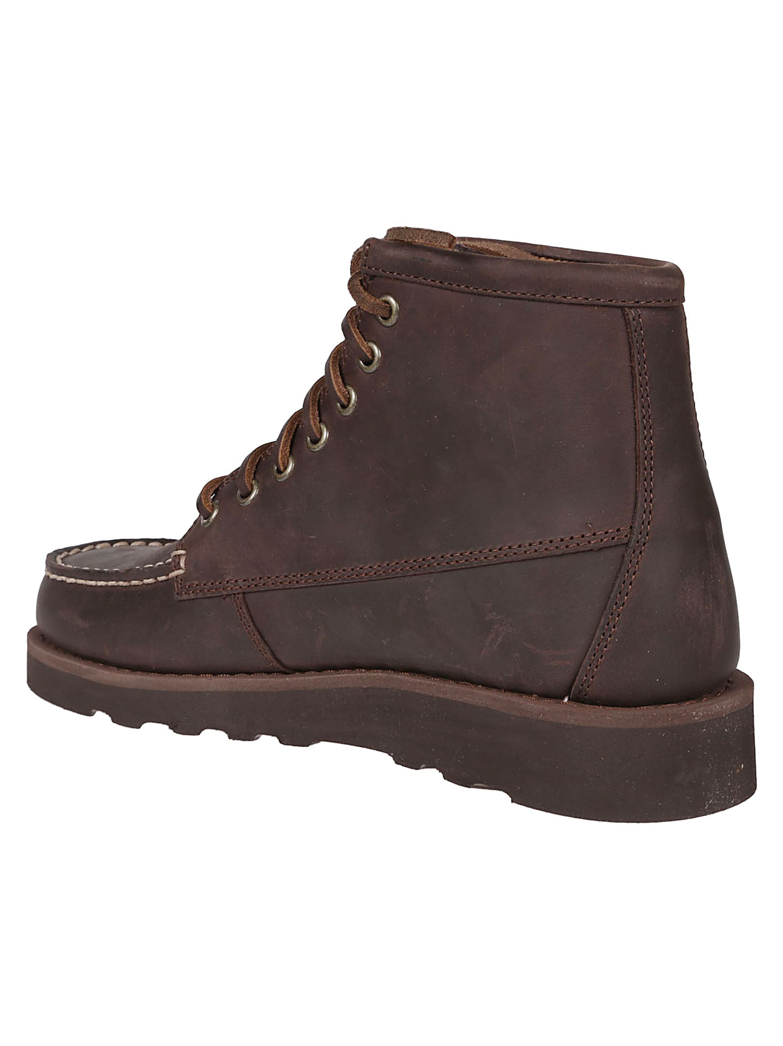 Shop Sebago Tala Mid Crazy Horse Ankle Boots In Total Dark Brown