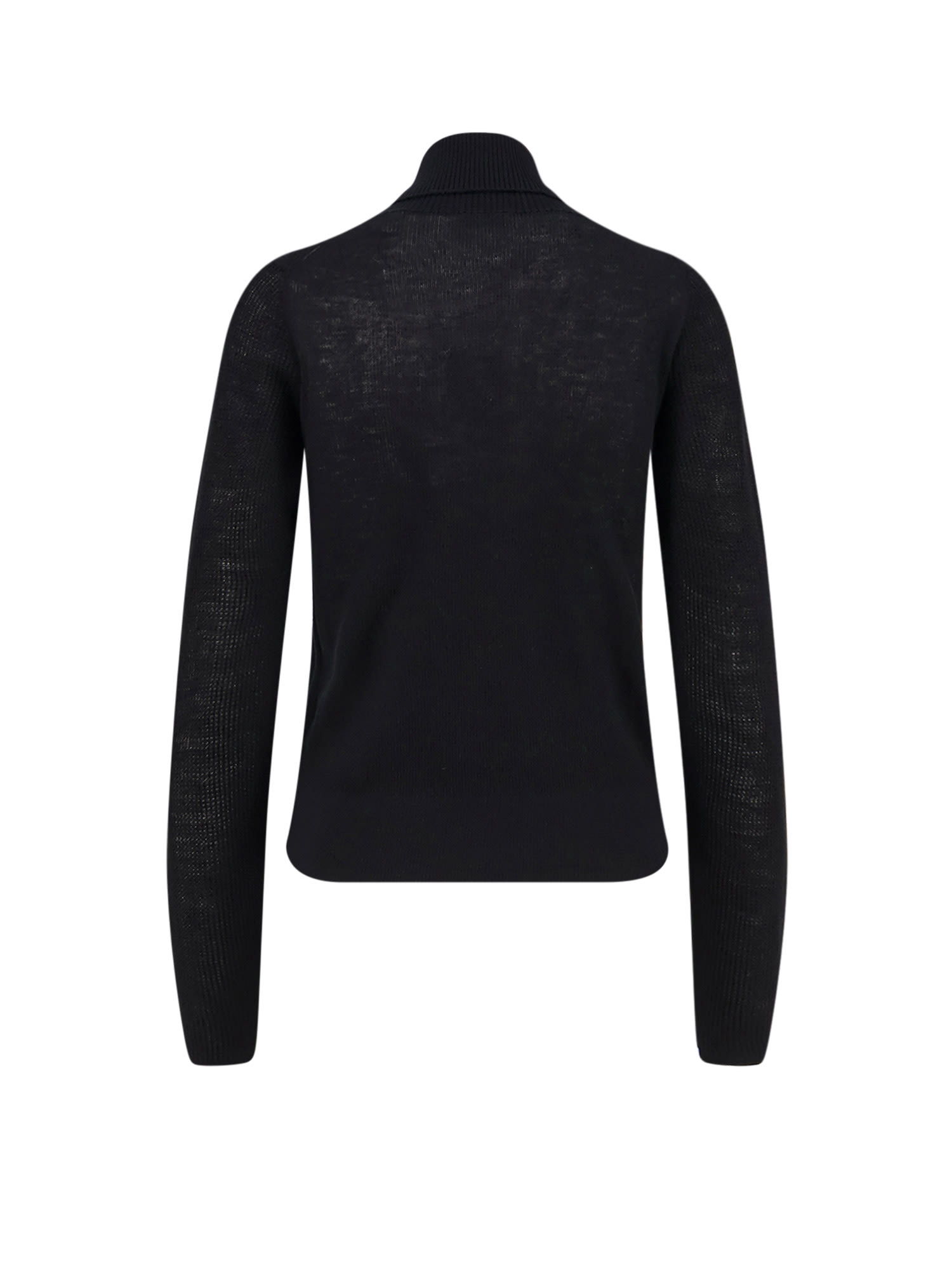 Burberry Alpaca And Wool Blend Turtleneck In Black