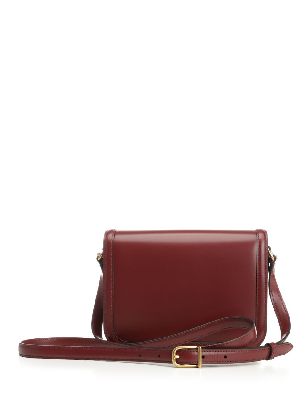Valentino Womens Brick Ruby 9to5 Small Leather Shoulder Bag In Red