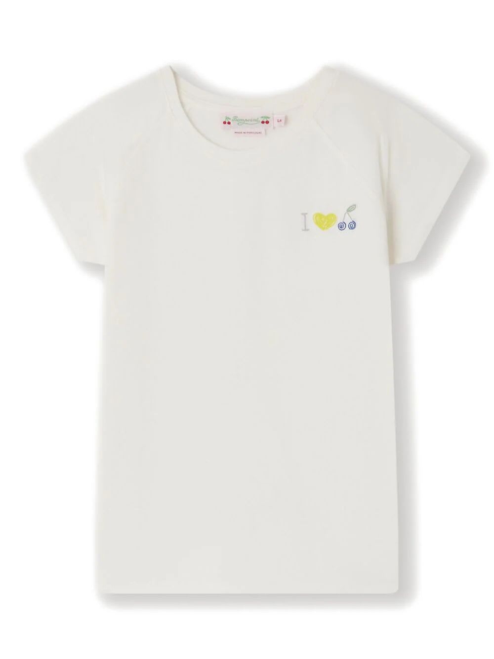 Shop Bonpoint T-shirt Asmae In White Milk