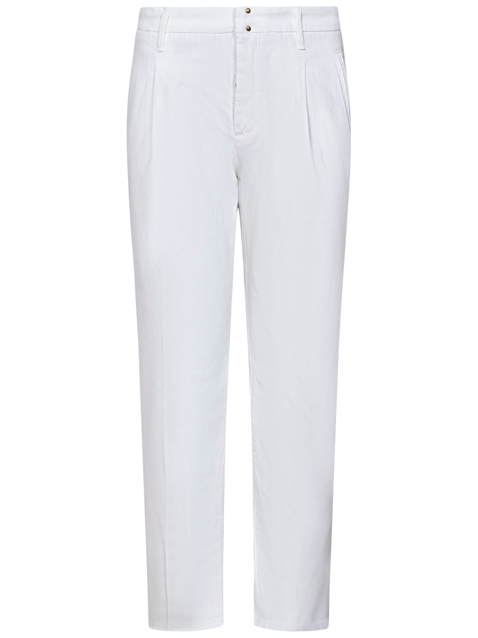 Shop Incotex Trousers In White