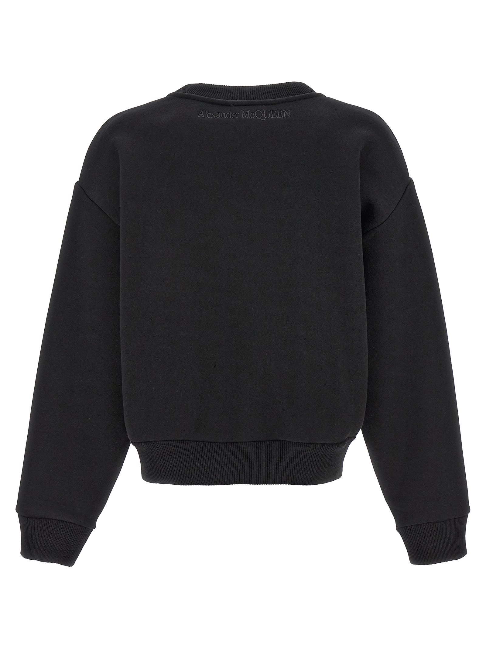 Shop Alexander Mcqueen Cut And Sew Sweatshirt In Black