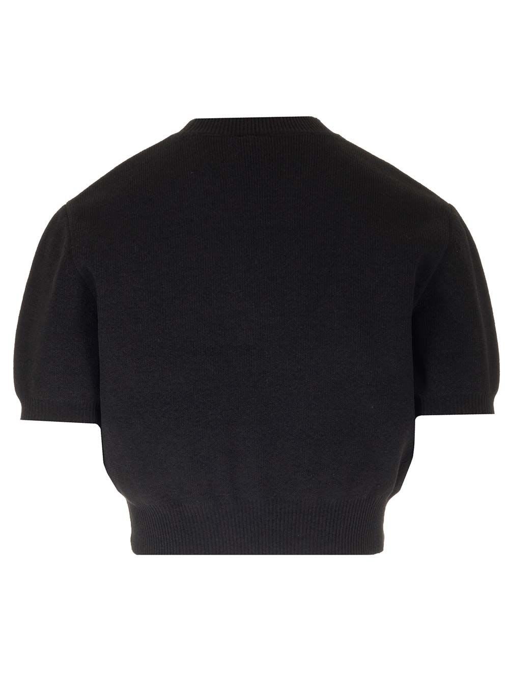 Shop Alexander Wang Cropped Top In Black