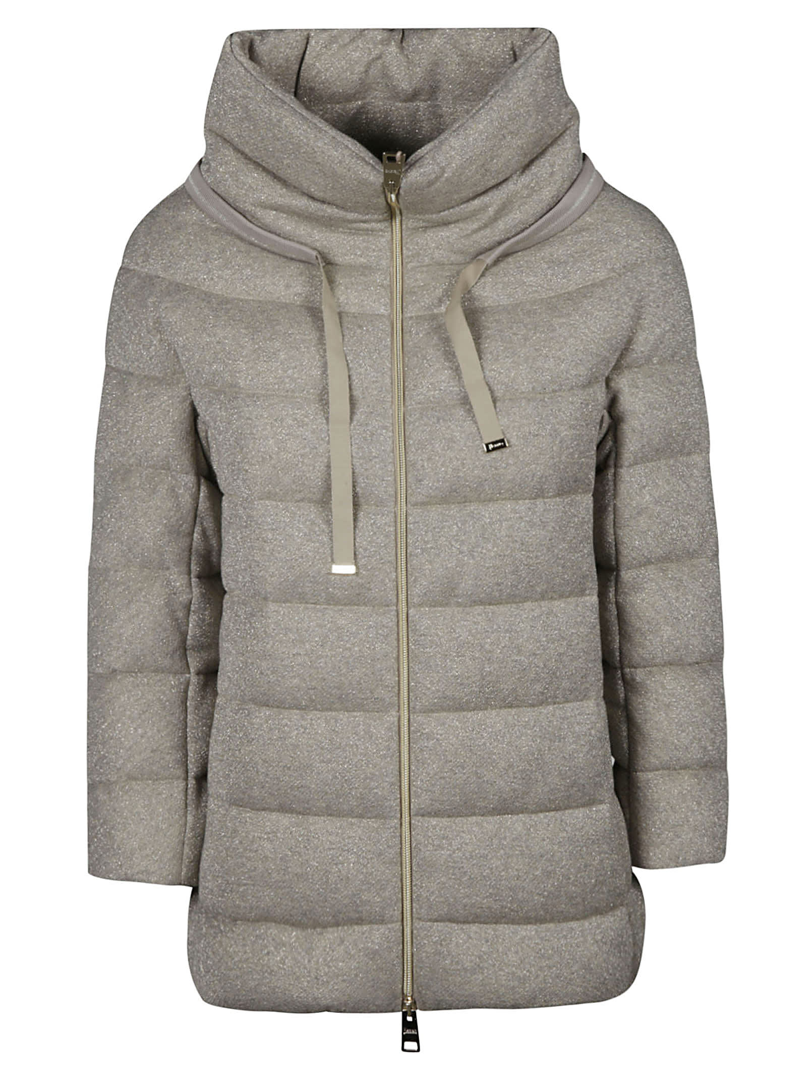 Herno Glitter Applique Zipped Padded Jacket