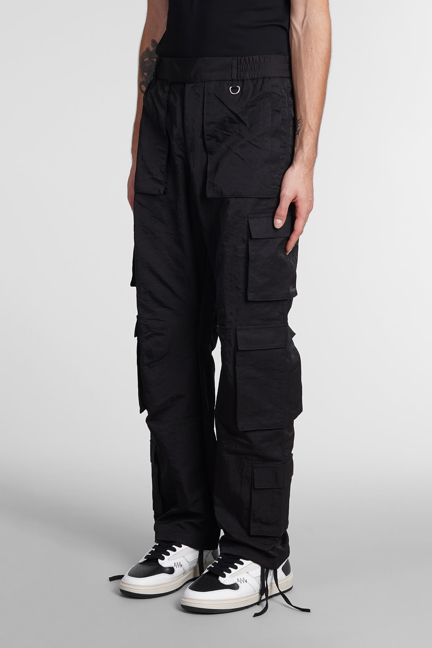 Shop Represent Pants In Black Viscose Pants