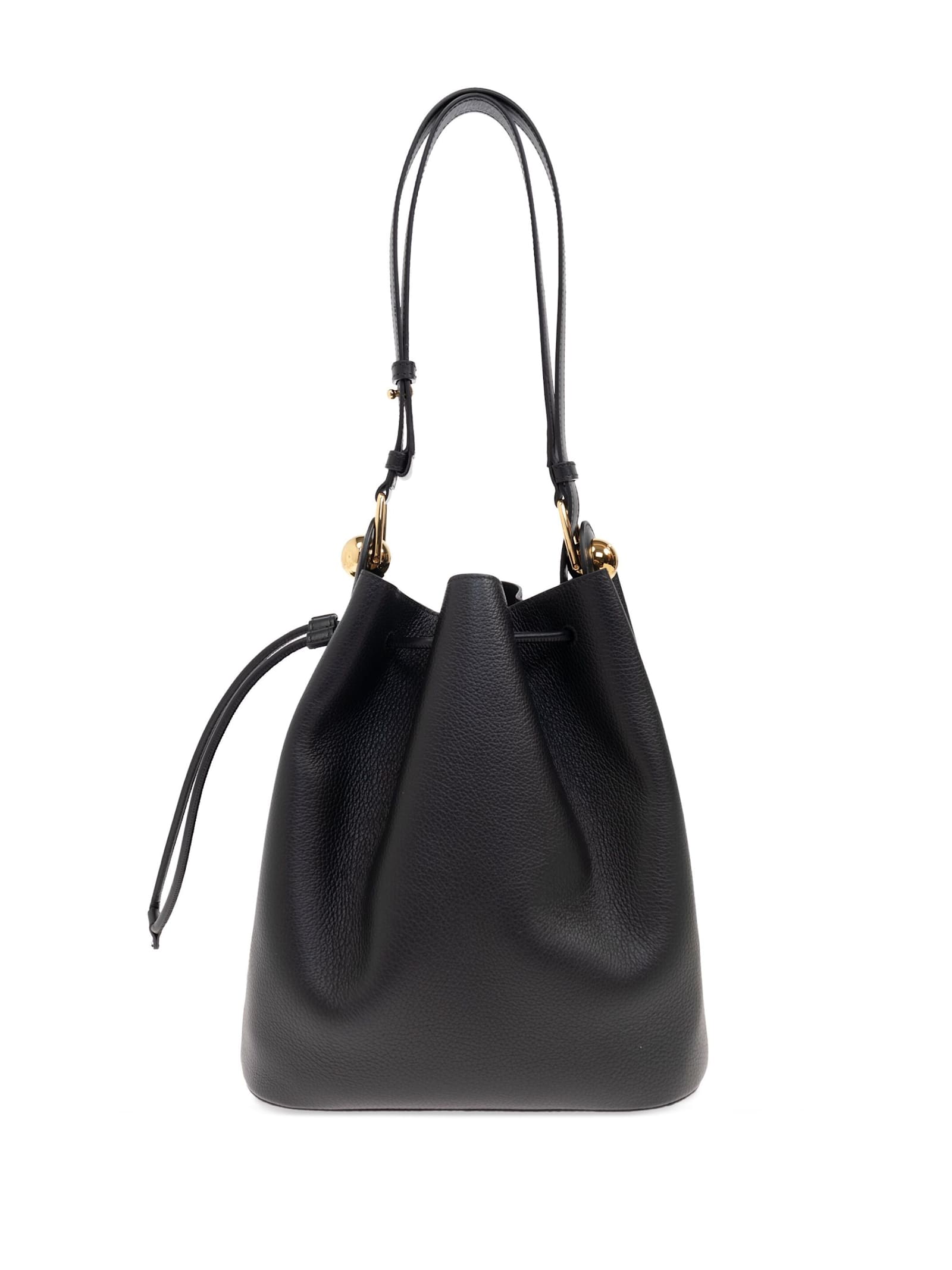 Furla Sfera Small Bucket Bag And Shoulder Bag In Black