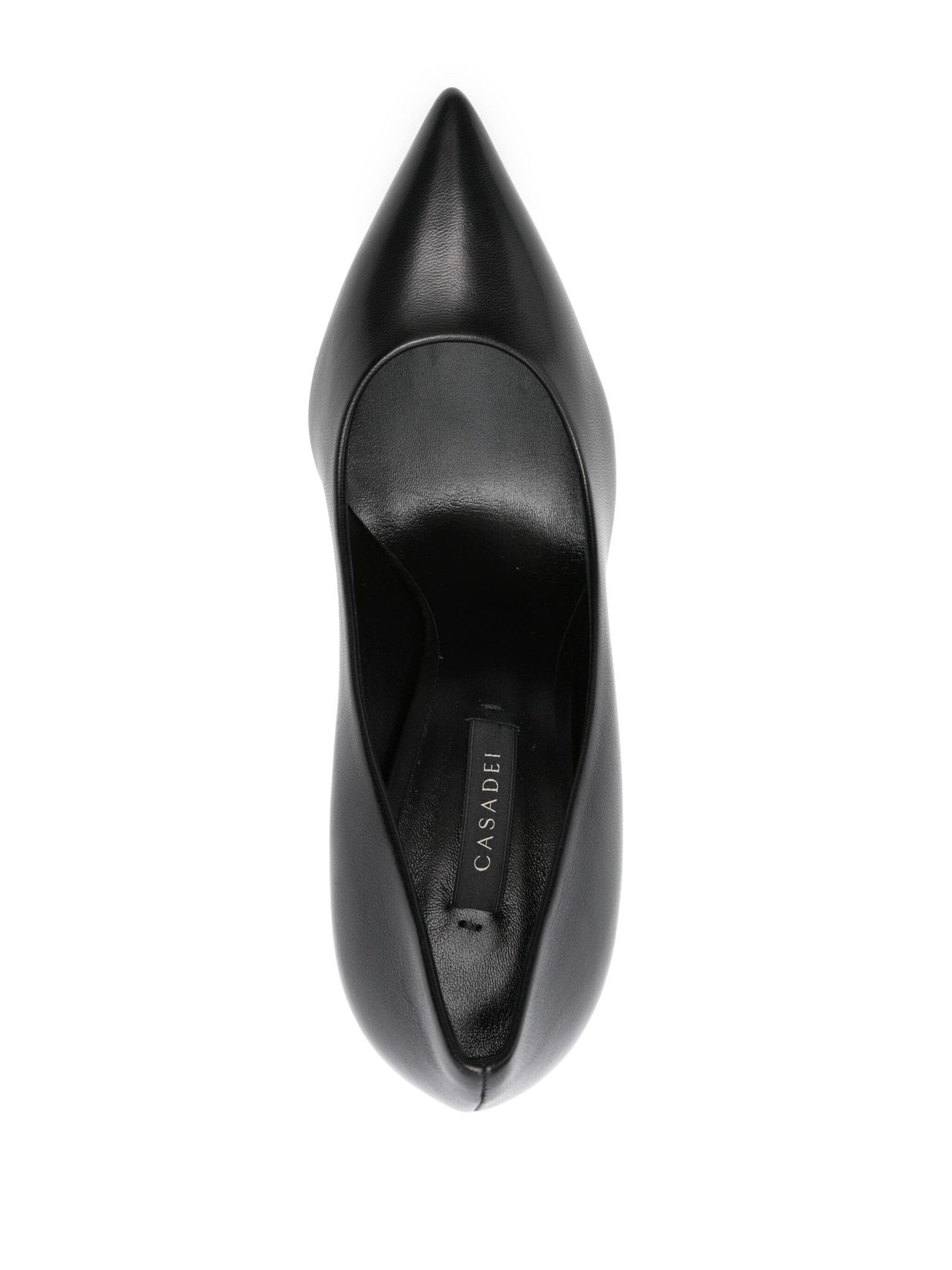 Shop Casadei Black Superblade Wonder Pumps