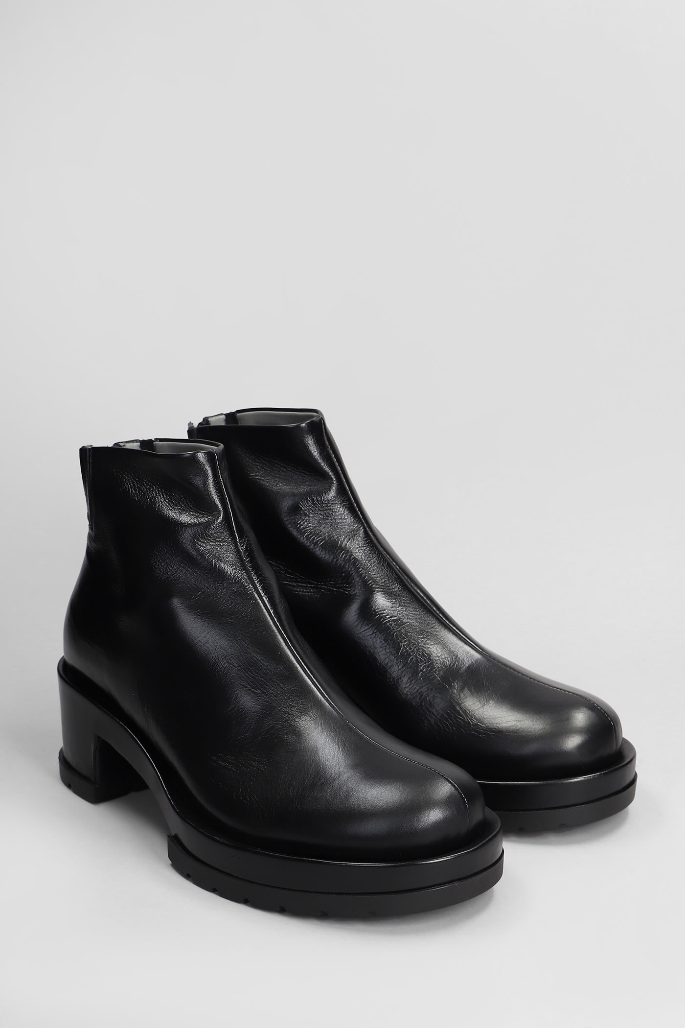 Shop Sapio N171 Ankle Boots In Black Leather