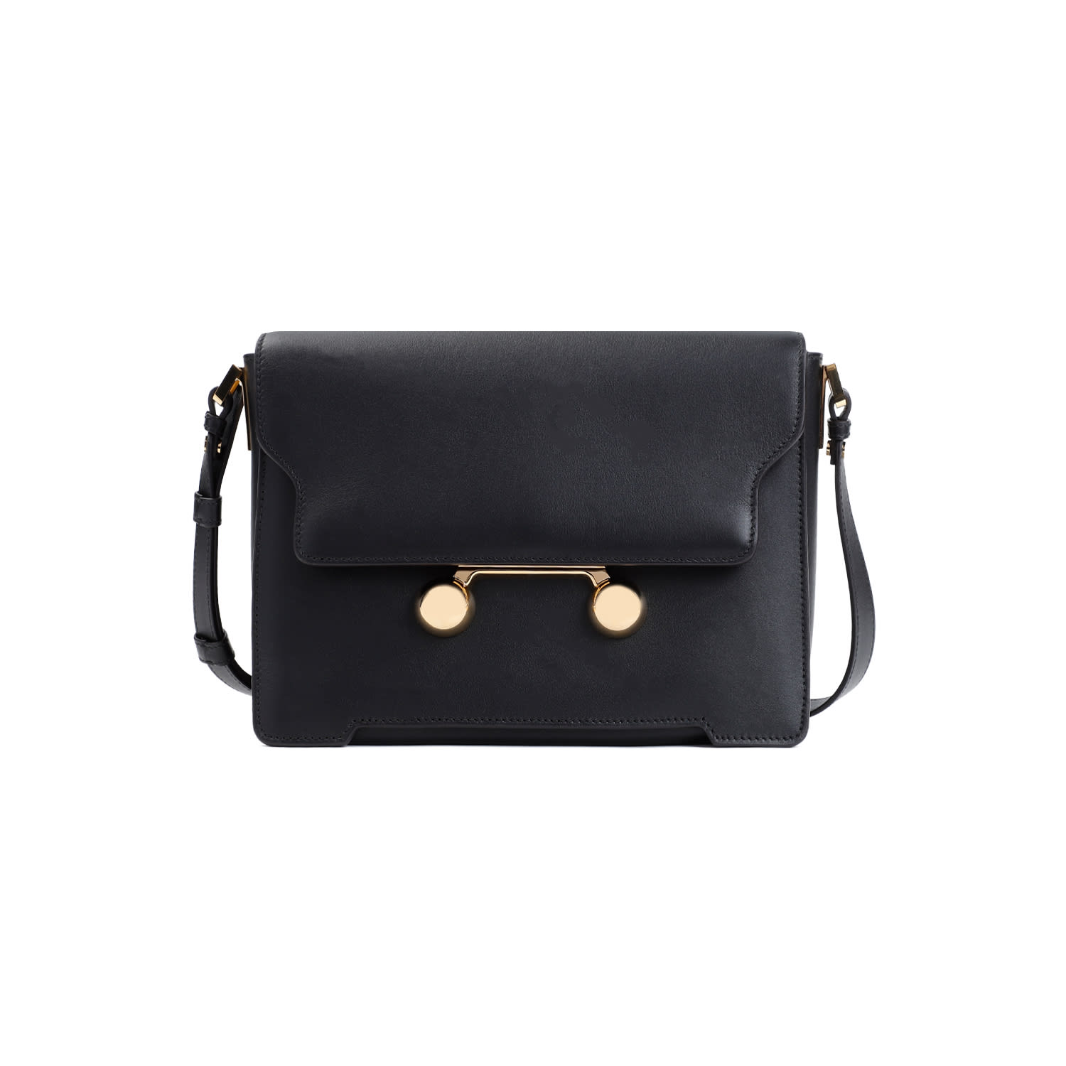 Shop Marni Medium Shoulder Bag In Black