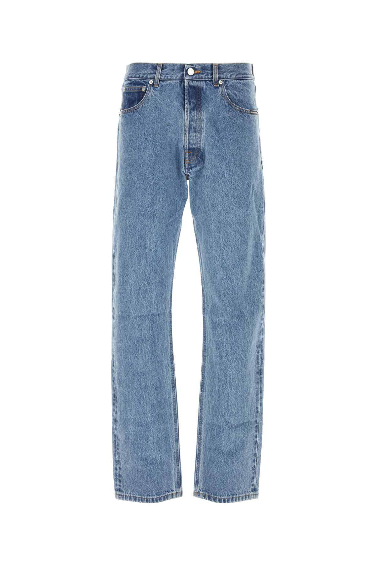 Shop Vtmnts Denim Jeans In Blue