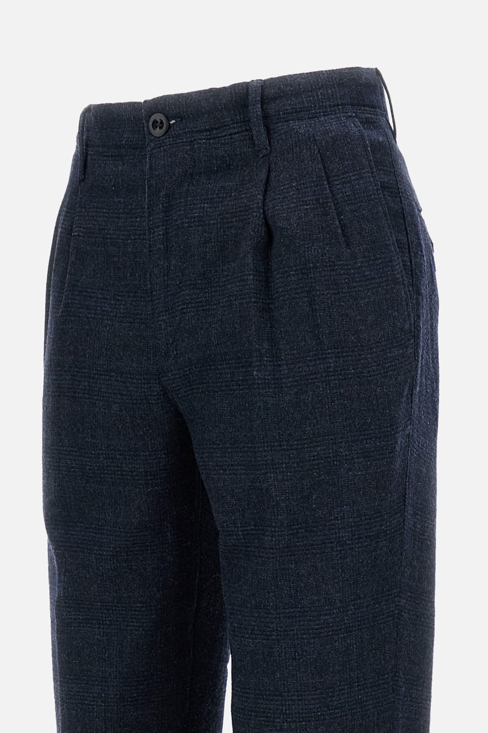 Incotex Tailored Wool Blend Trousers In Blue