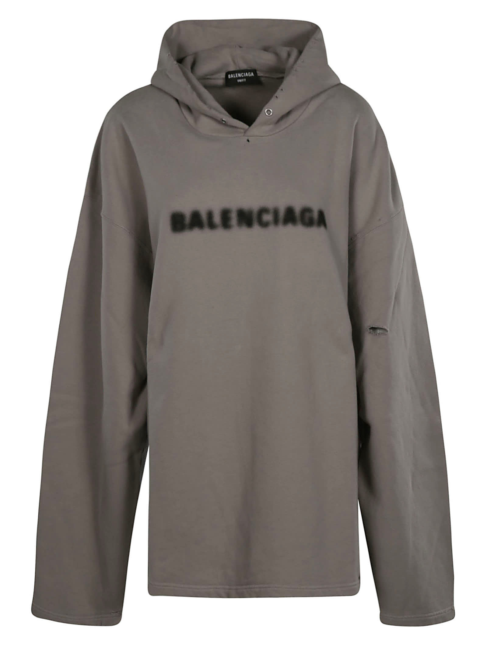 Balenciaga Oversized Hooded Logo Sweatshirt