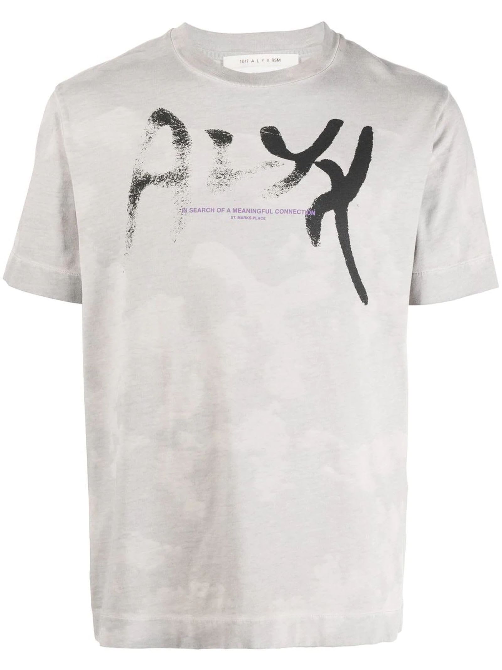 1017 ALYX 9SM Light Grey Cotton T-shirt