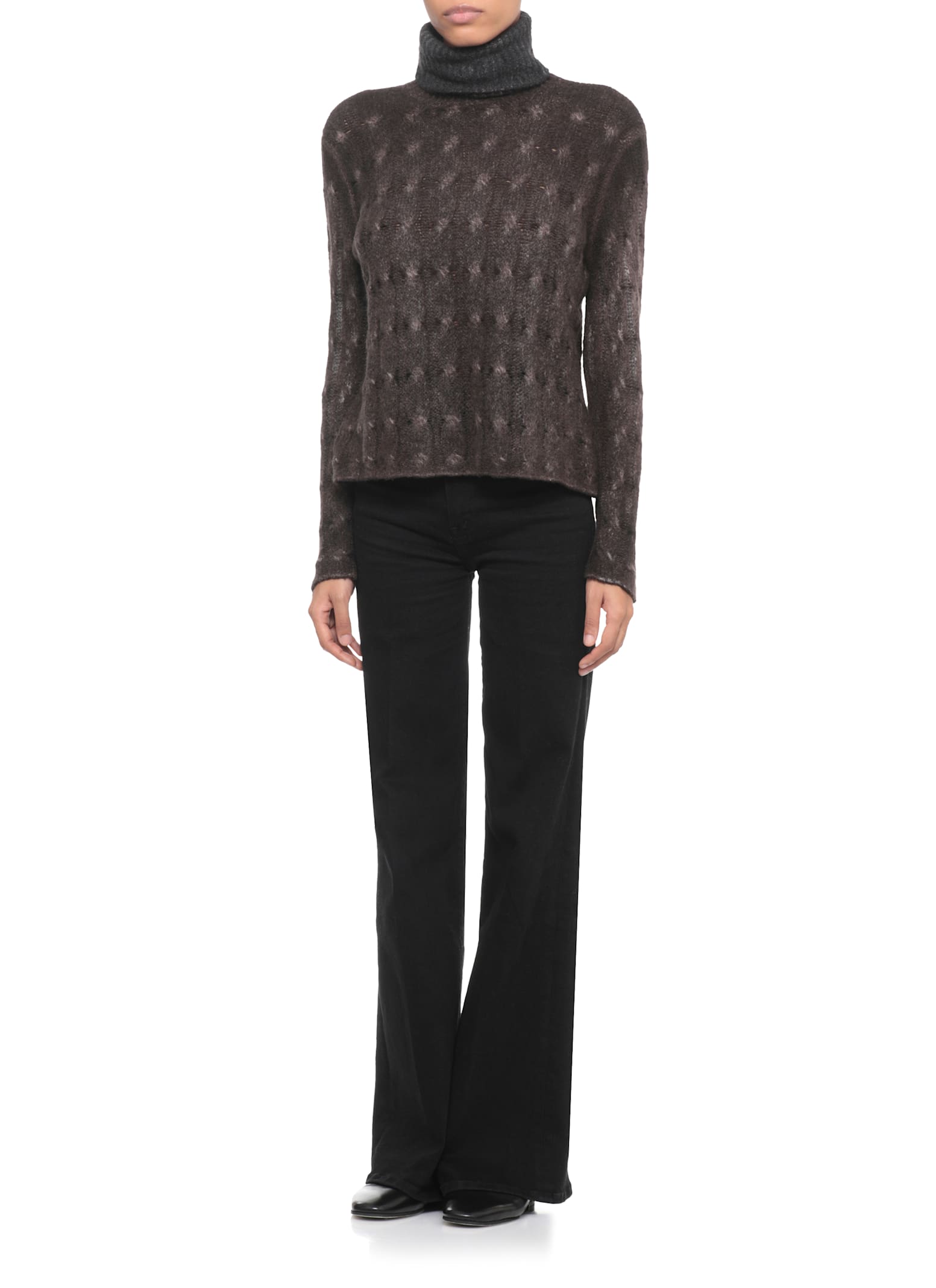 Avant Toi Cashmere And Silk Sweater In Brown